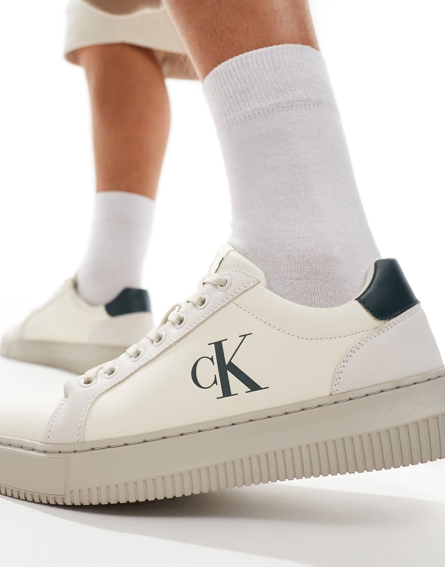 Calvin Klein chunky cupsole authentic trainers in off white - ASOS Sample Sale EU Store