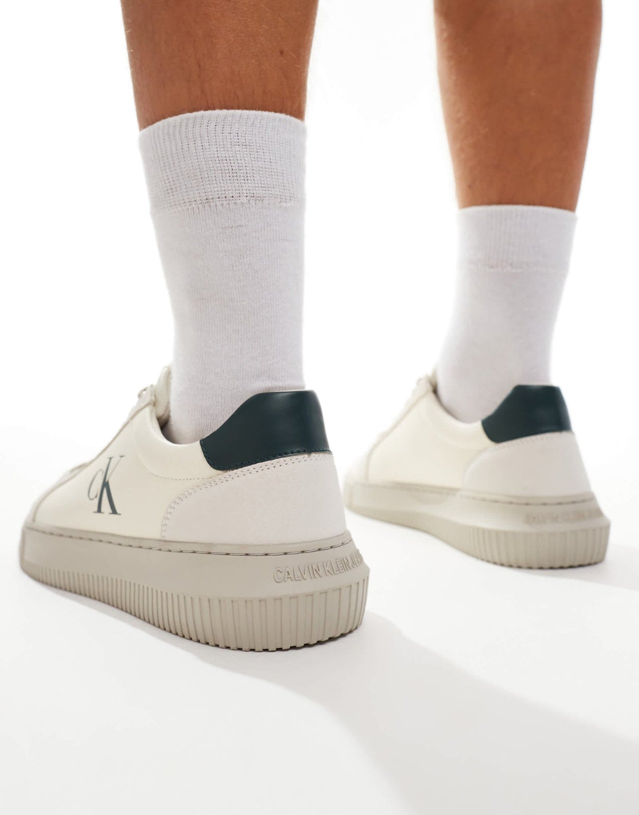 Calvin Klein chunky cupsole authentic trainers in off white - ASOS Sample Sale EU Store