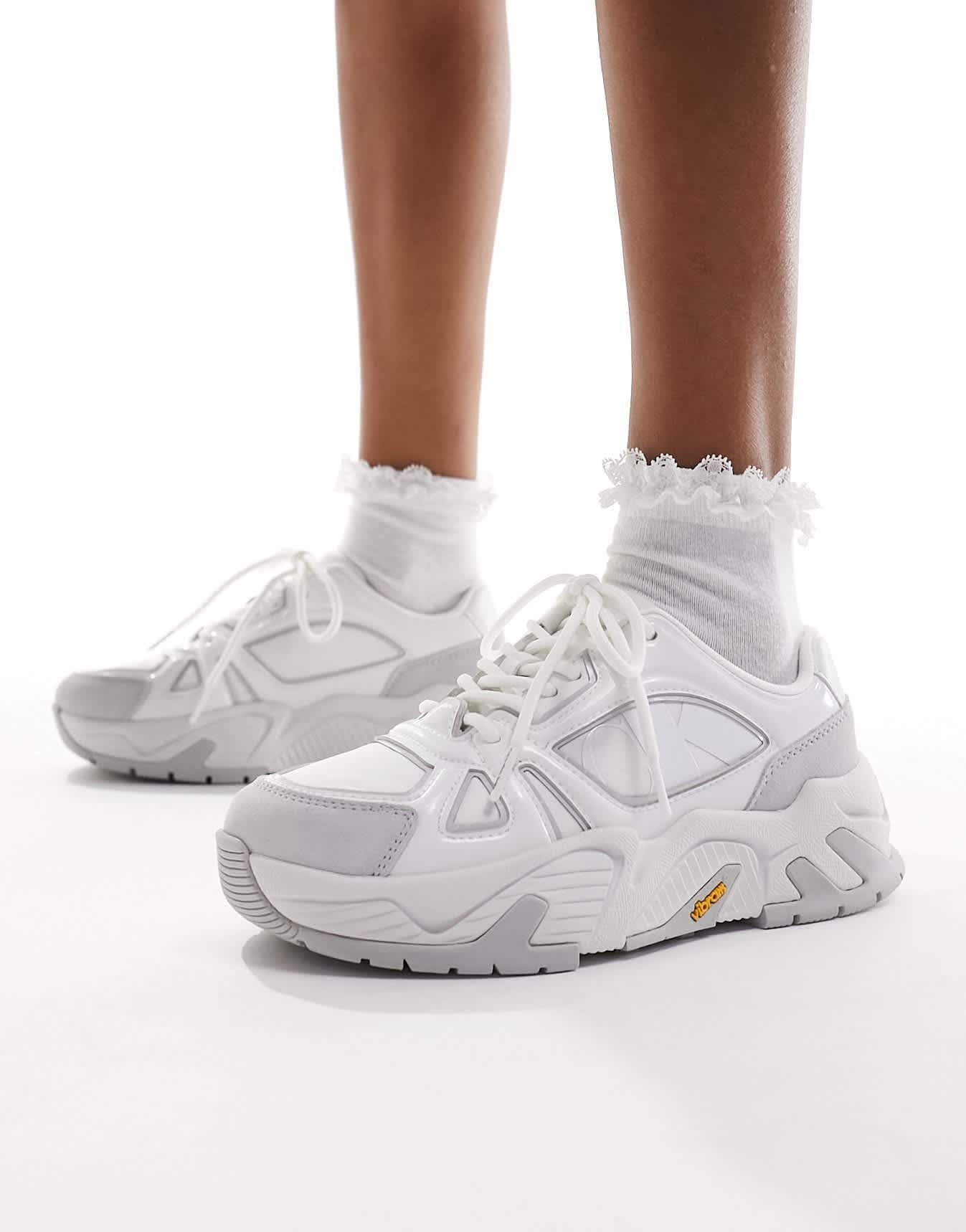 Calvin Klein chunky runner trainers in multi - ASOS Sample Sale EU Store