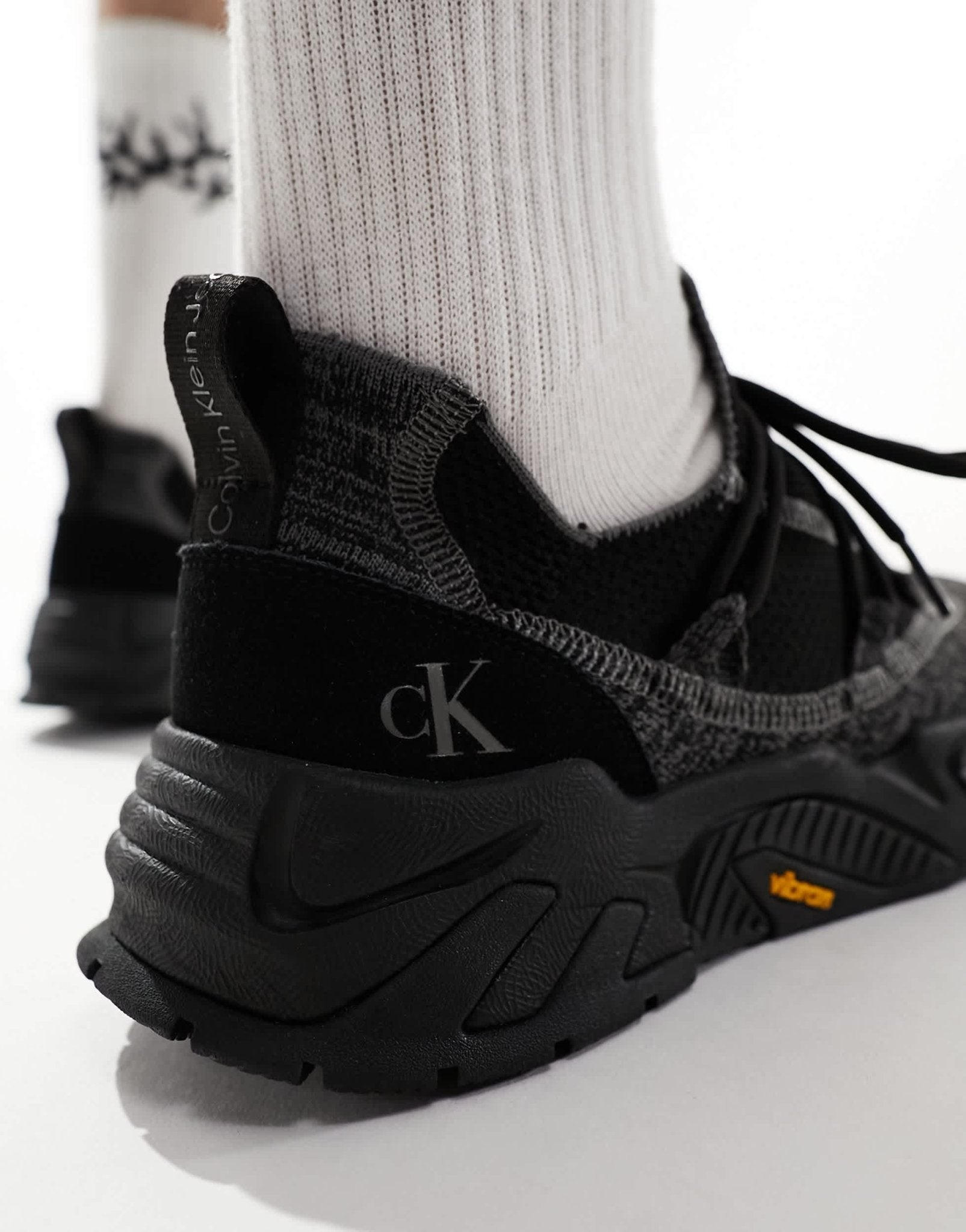 Calvin Klein chunky vibram sock trainers in black - ASOS Sample Sale EU Store