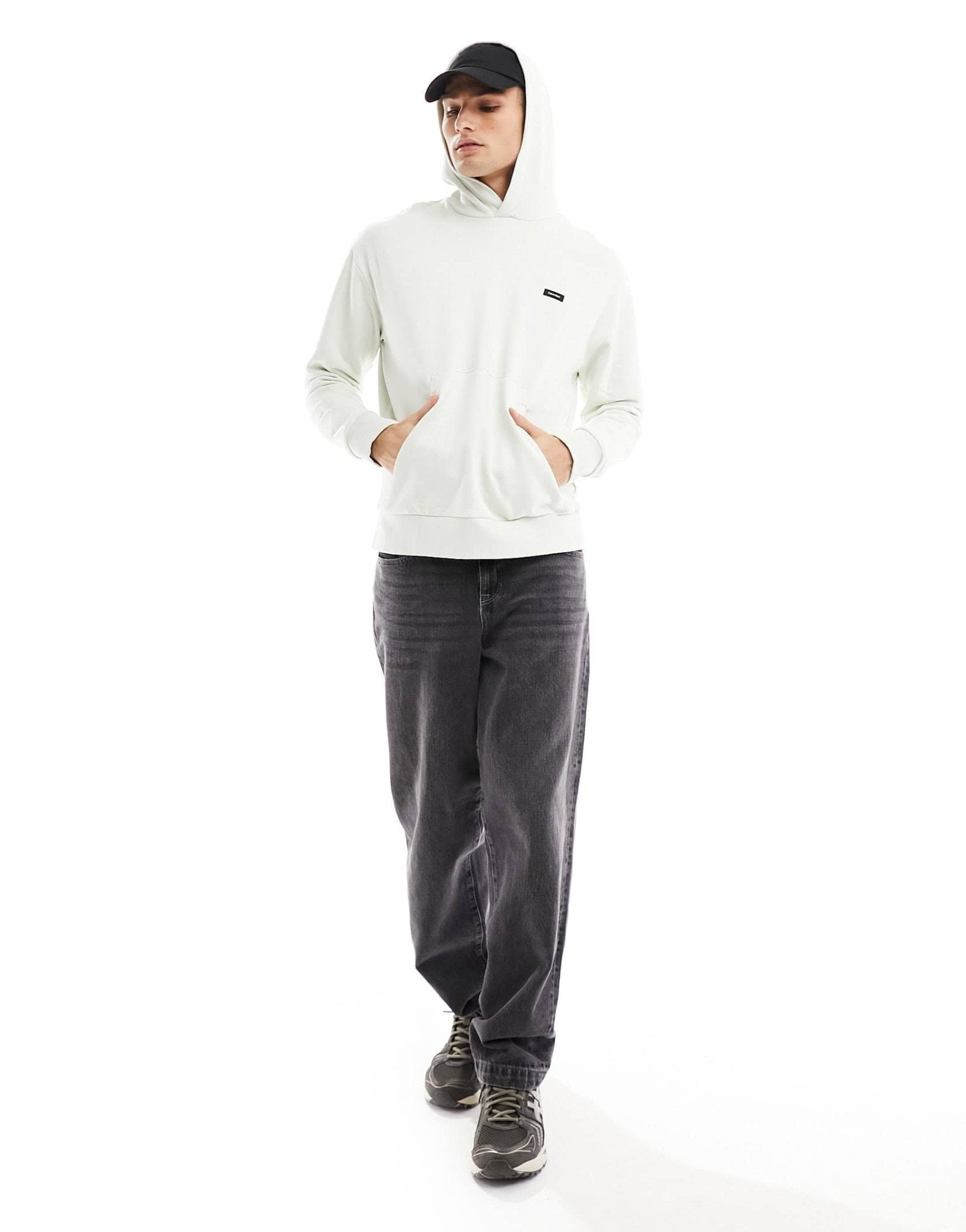 Calvin Klein cotton comfort hoodie in white - ASOS Sample Sale EU Store