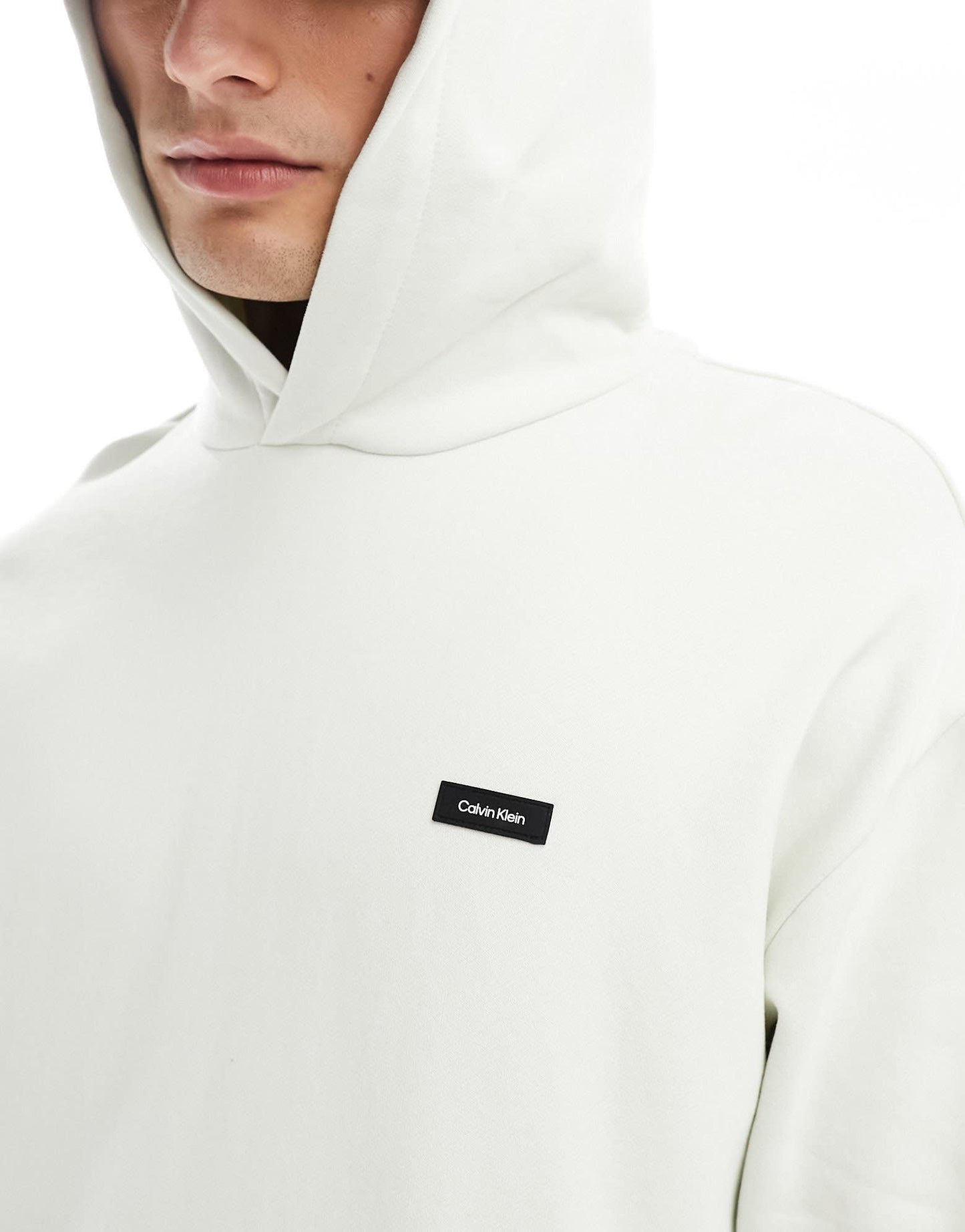 Calvin Klein cotton comfort hoodie in white - ASOS Sample Sale EU Store