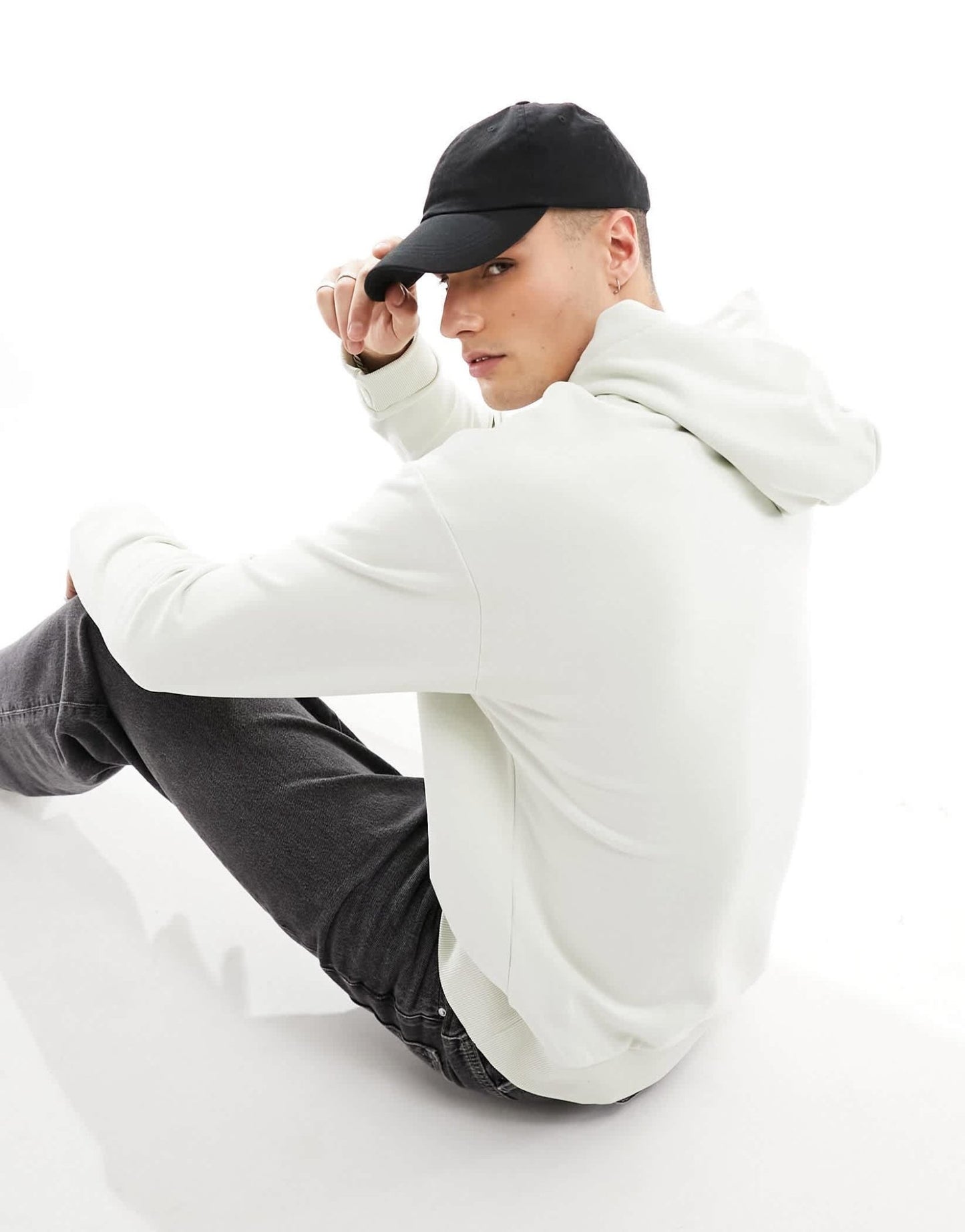 Calvin Klein cotton comfort hoodie in white - ASOS Sample Sale EU Store