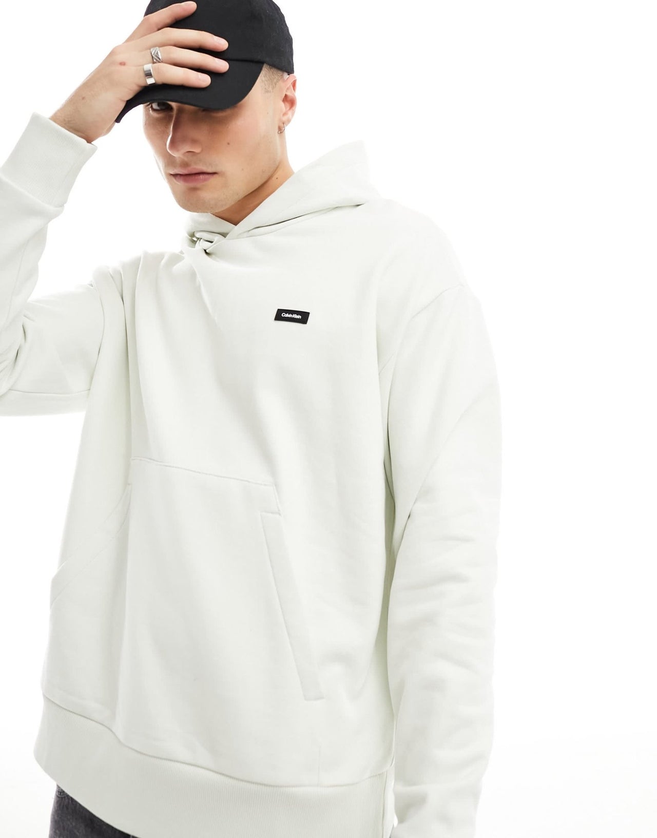 Calvin Klein cotton comfort hoodie in white - ASOS Sample Sale EU Store