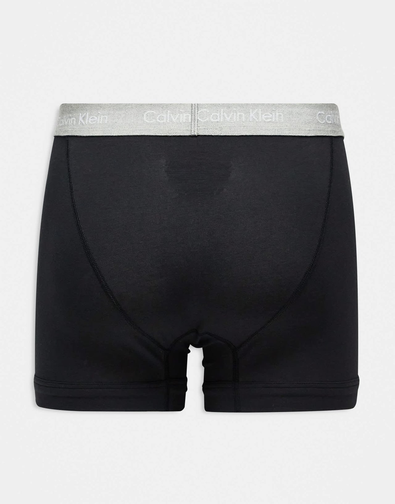 Calvin Klein Cotton Stretch 3 pack boxer briefs in black with navy/grey/black waistbands - ASOS Sample Sale EU Store