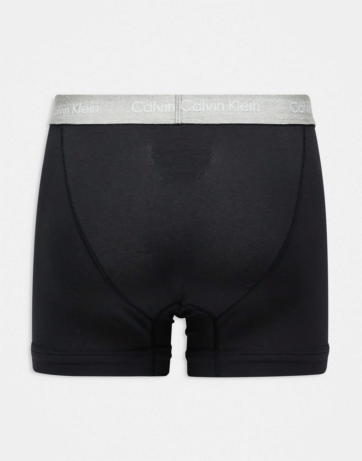 Calvin Klein Cotton Stretch 3 pack boxer briefs in black with navy/grey/black waistbands - ASOS Sample Sale EU Store
