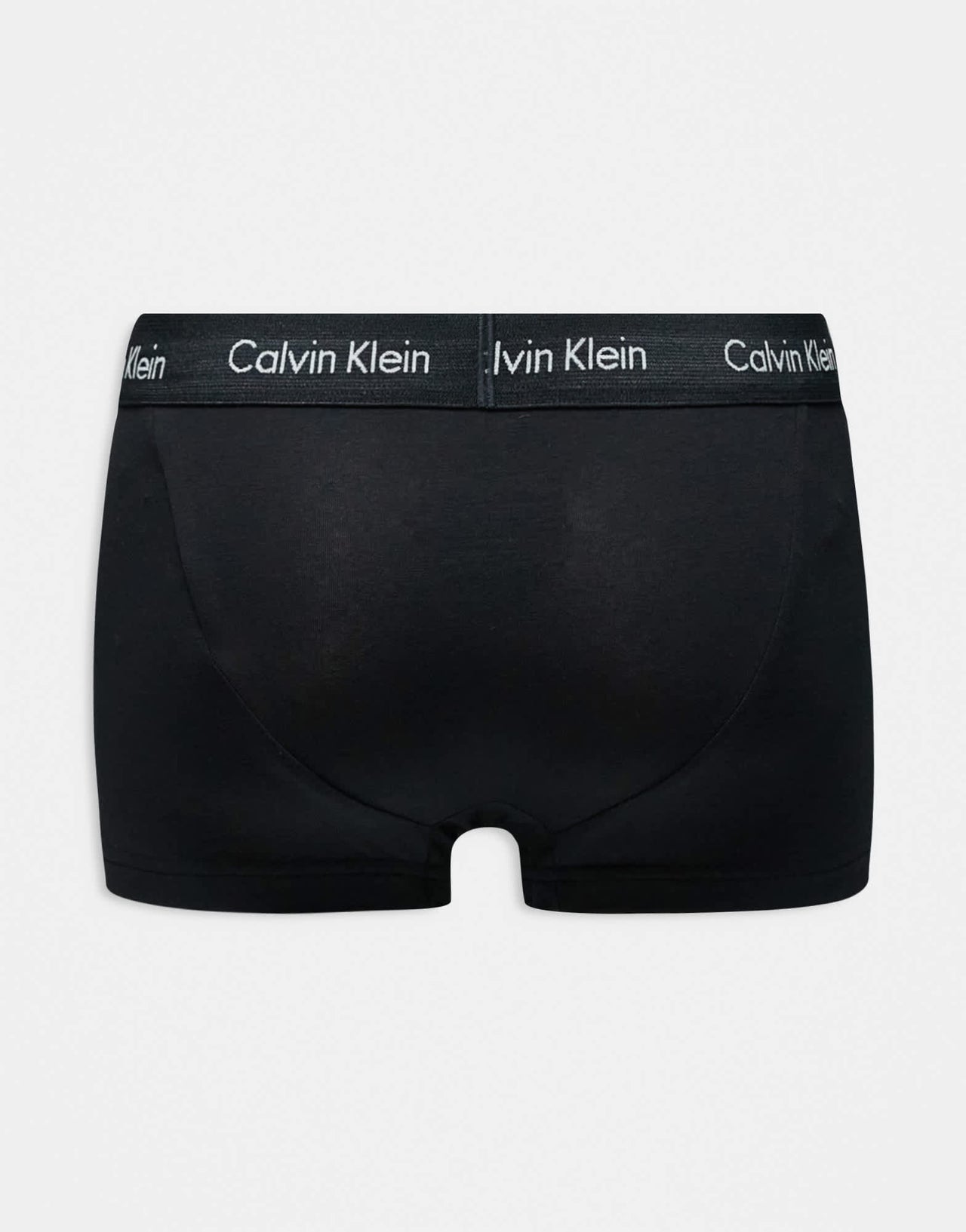 Calvin Klein Cotton Stretch 3 pack low rise trunk in black/grey/blue - ASOS Sample Sale EU Store