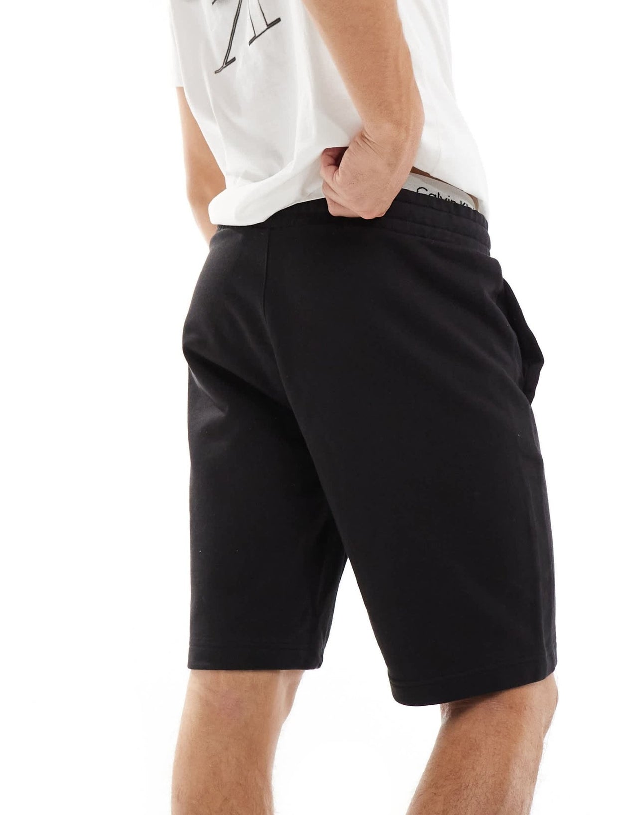 Calvin Klein degrade logo jersey shorts in black - ASOS Sample Sale EU Store