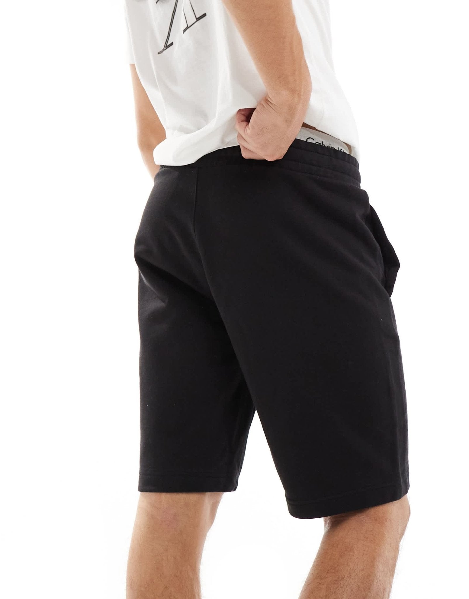 Calvin Klein degrade logo jersey shorts in black - ASOS Sample Sale EU Store