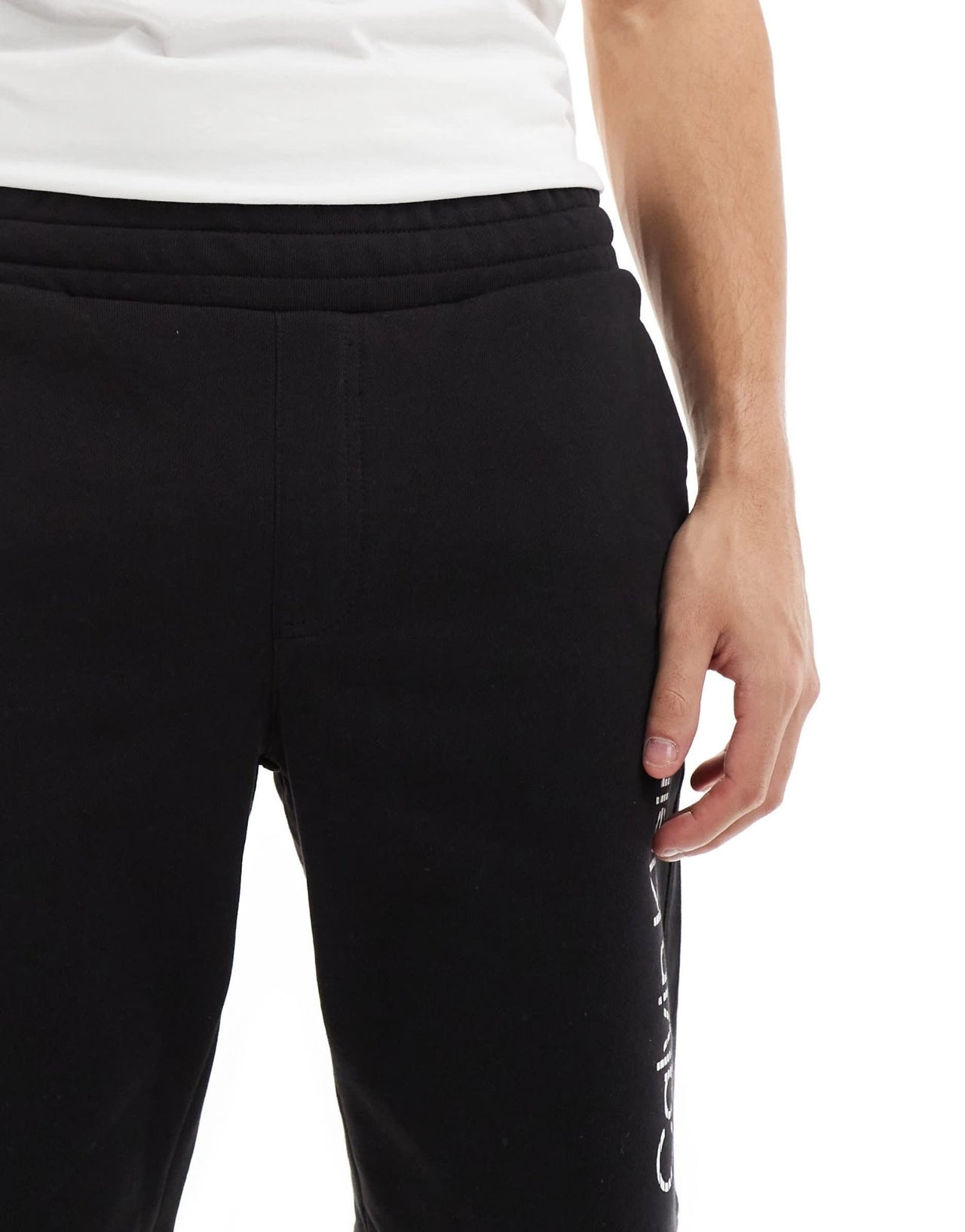 Calvin Klein degrade logo jersey shorts in black - ASOS Sample Sale EU Store