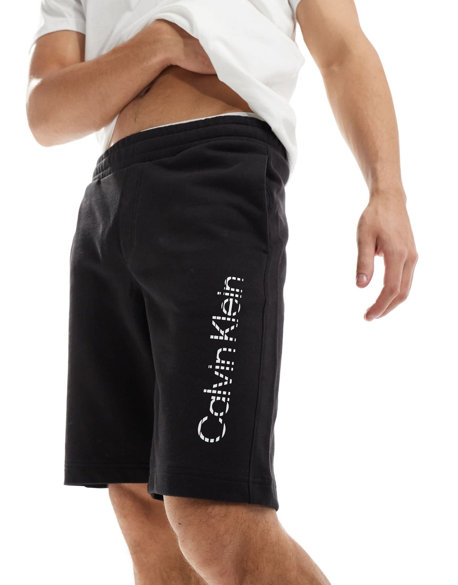 Calvin Klein degrade logo jersey shorts in black - ASOS Sample Sale EU Store