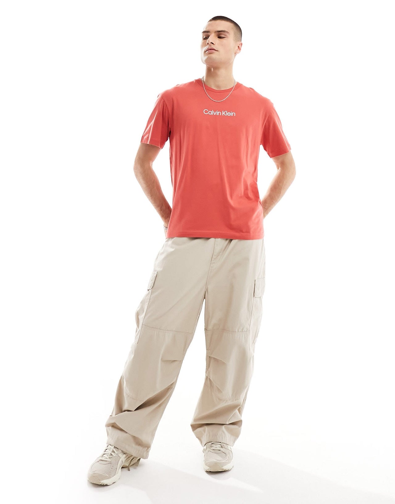 Calvin Klein hero logo comfort t-shirt in red - ASOS Sample Sale EU Store