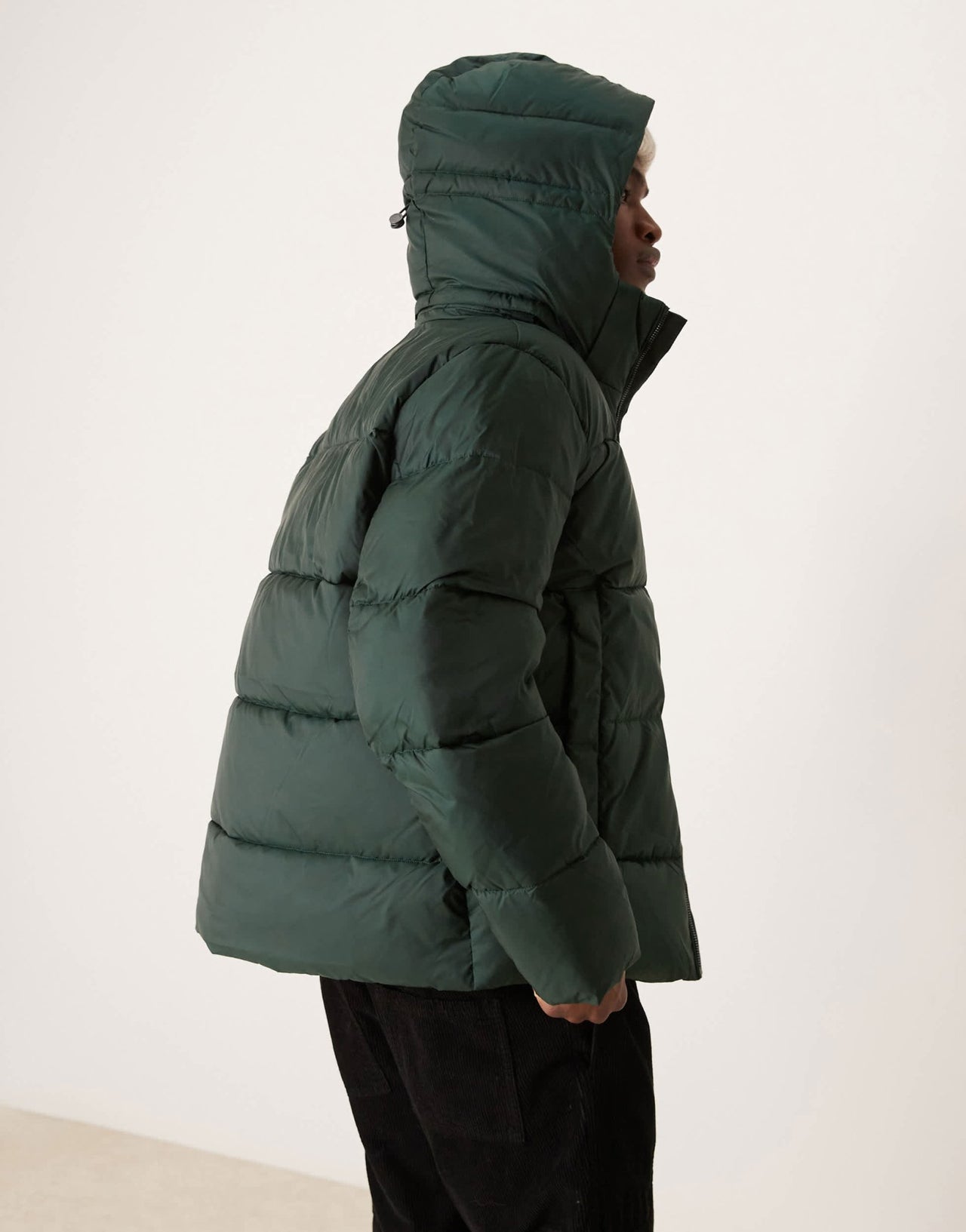 Calvin Klein hooded quilt puffer jacket in mid green - ASOS Sample Sale EU Store