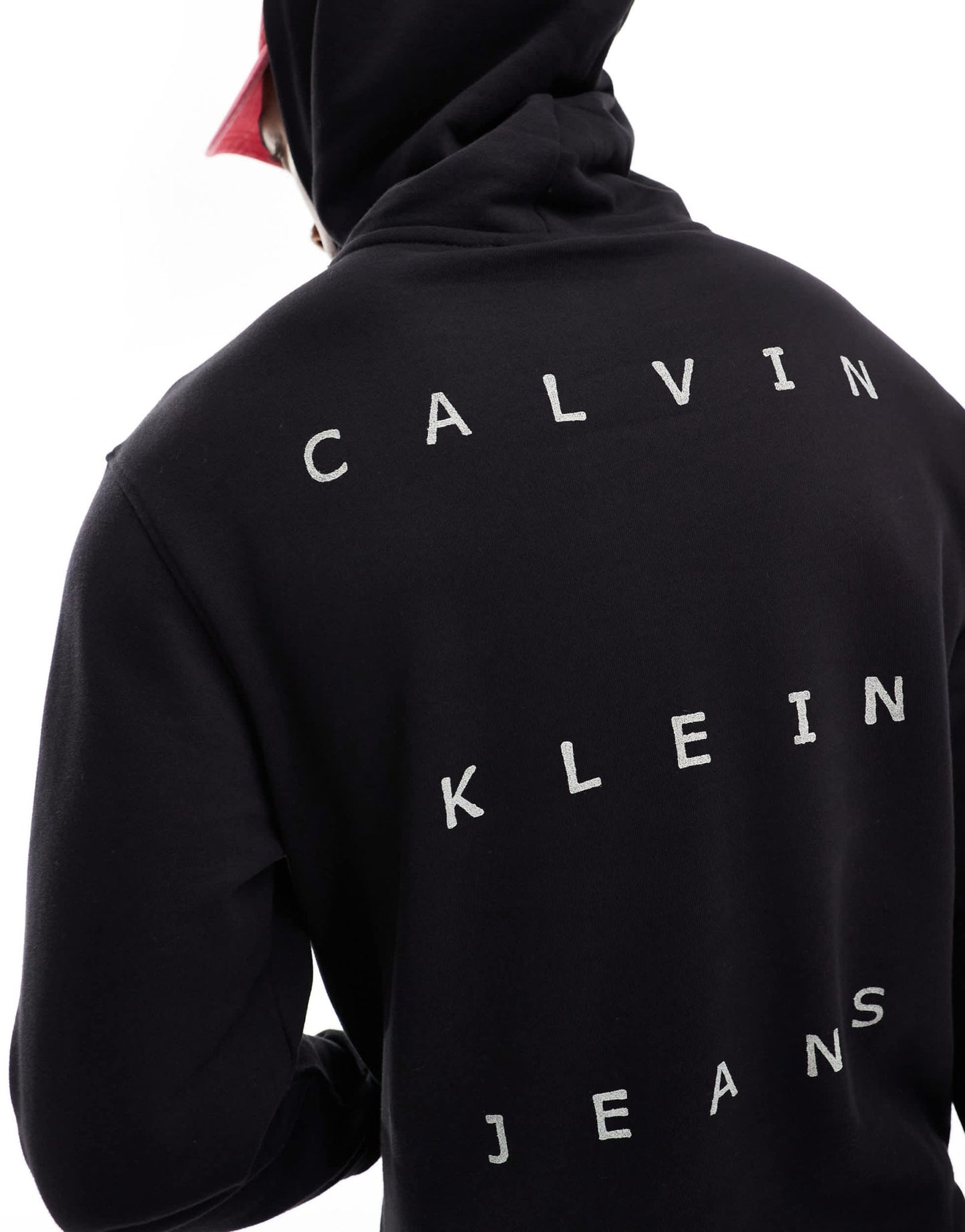 Calvin Klein Jeans back print hoodie in black - ASOS Sample Sale EU Store