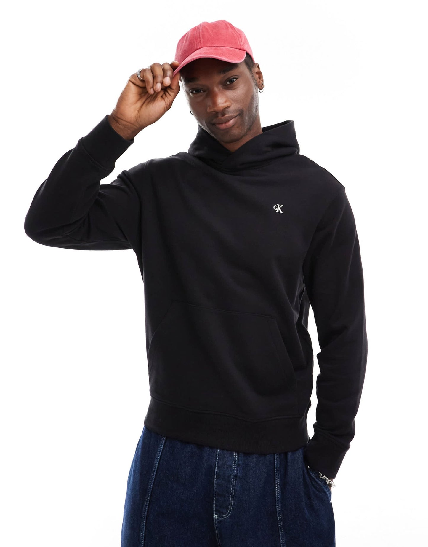 Calvin Klein Jeans back print hoodie in black - ASOS Sample Sale EU Store