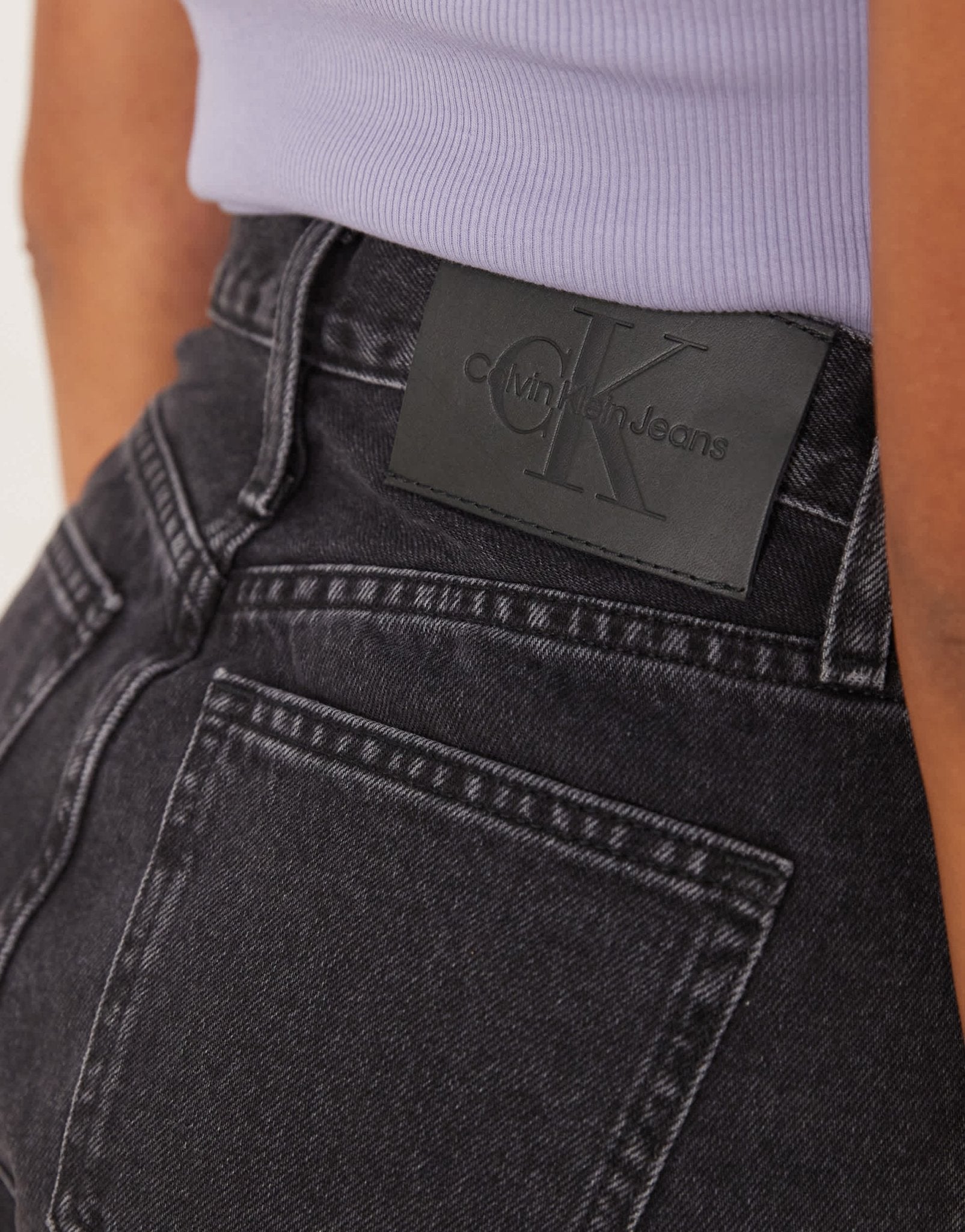 Calvin Klein Jeans bermuda denim shorts in black wash - ASOS Sample Sale EU Store
