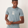 Calvin Klein Jeans brush stroke graphic t-shirt in mint green