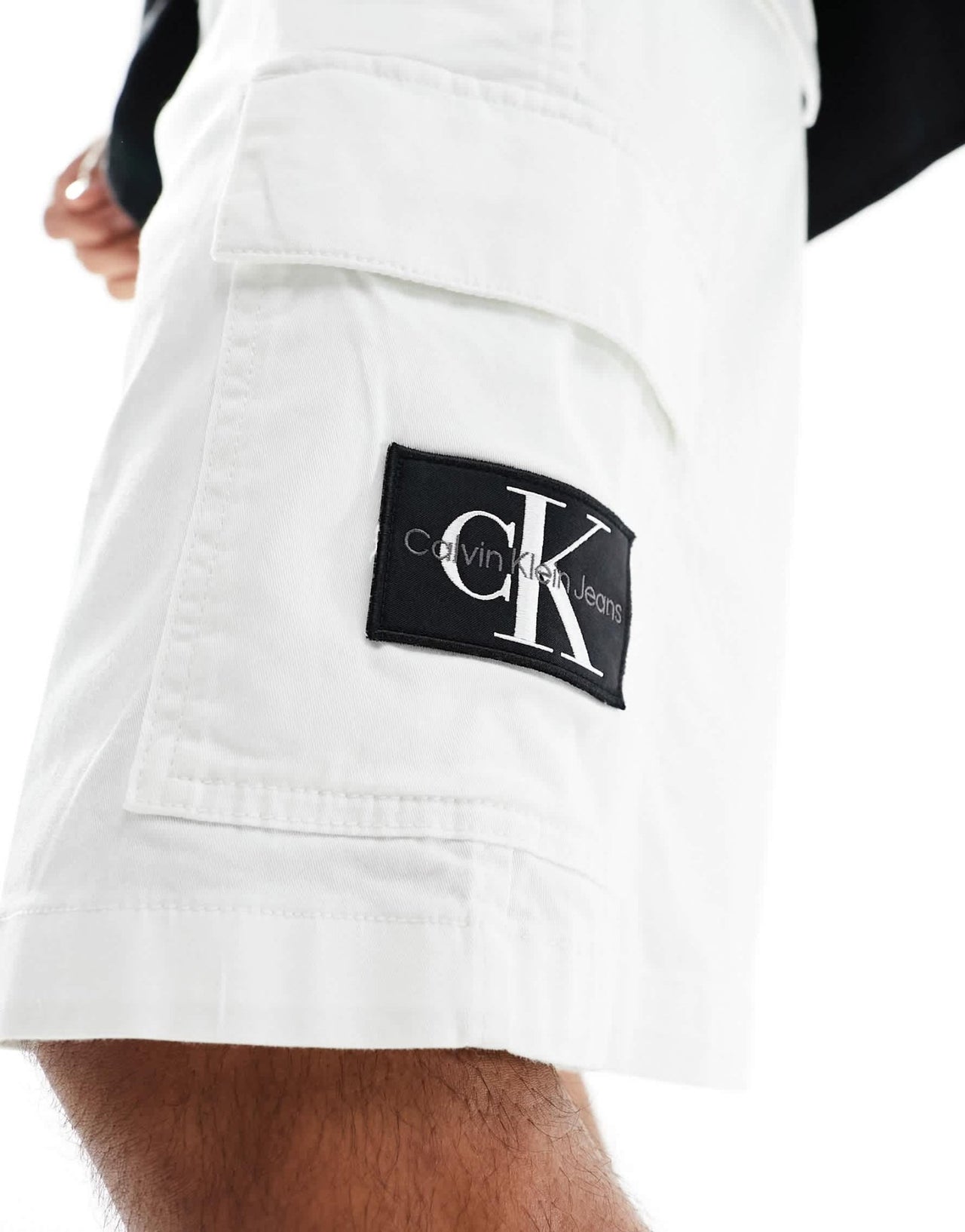 Calvin Klein Jeans cargo shorts in white - ASOS Sample Sale EU Store