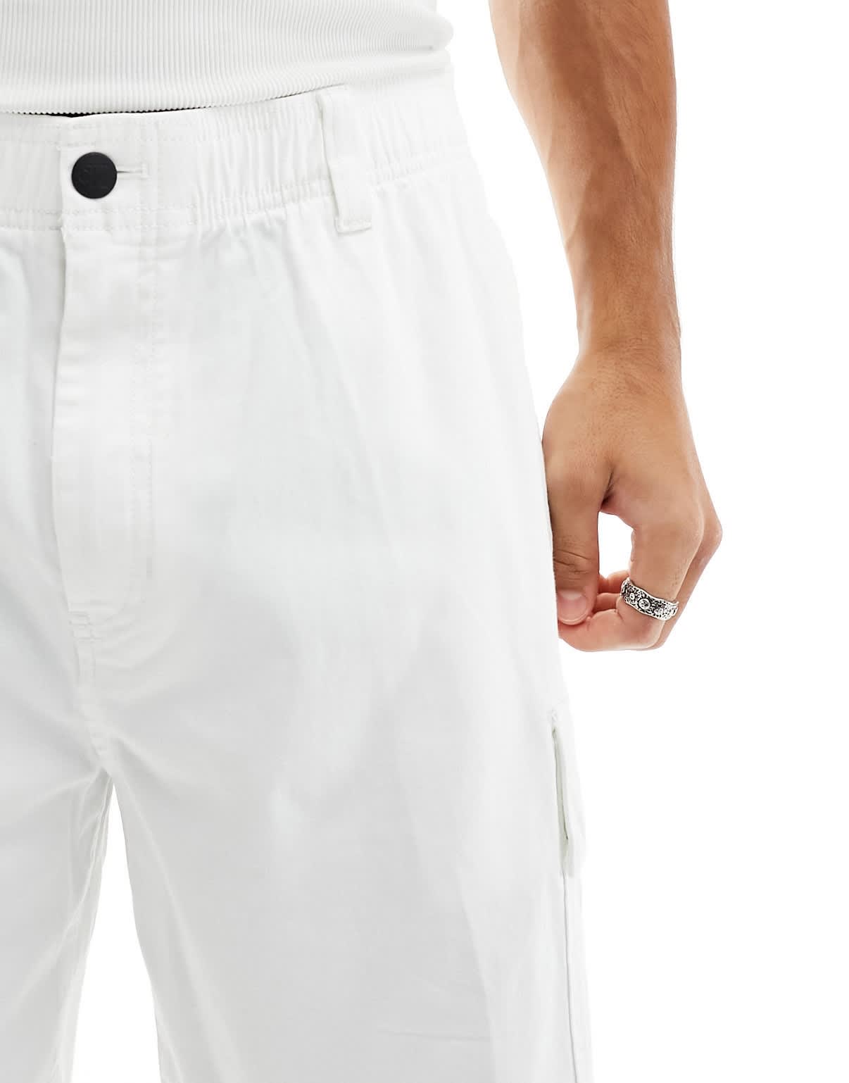 Calvin Klein Jeans cargo shorts in white - ASOS Sample Sale EU Store