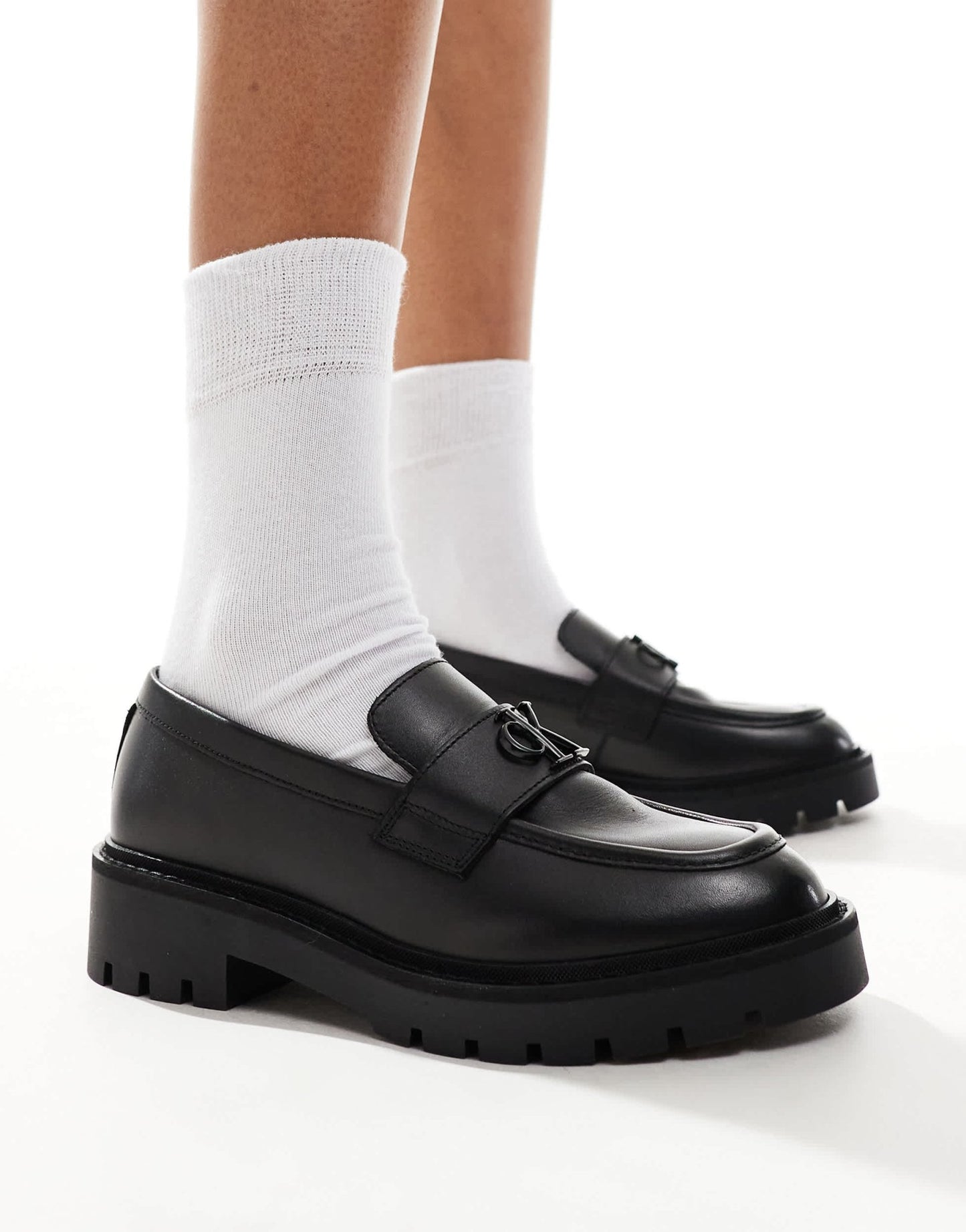 Calvin Klein Jeans flatform loafer in black - ASOS Sample Sale EU Store