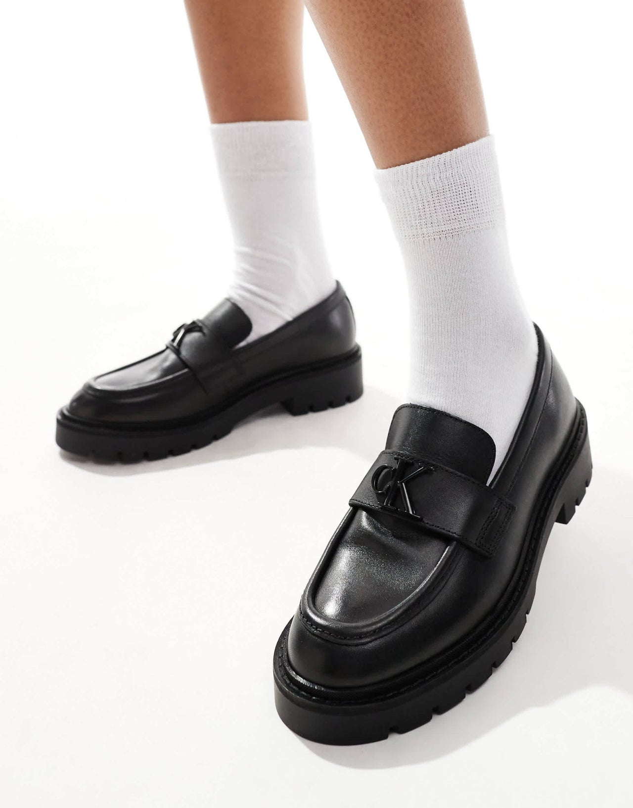 Calvin Klein Jeans flatform loafer in black - ASOS Sample Sale EU Store
