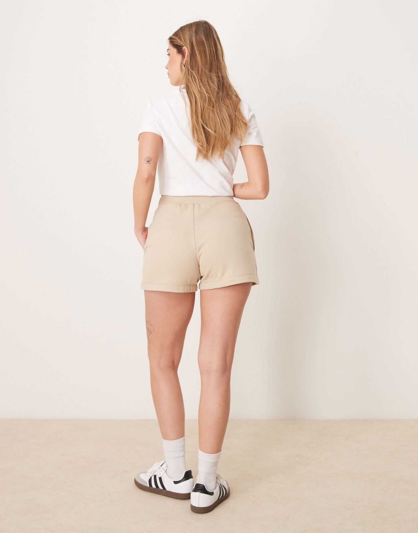 Calvin Klein Jeans institutional jersey boxer shorts in beige - ASOS Sample Sale EU Store