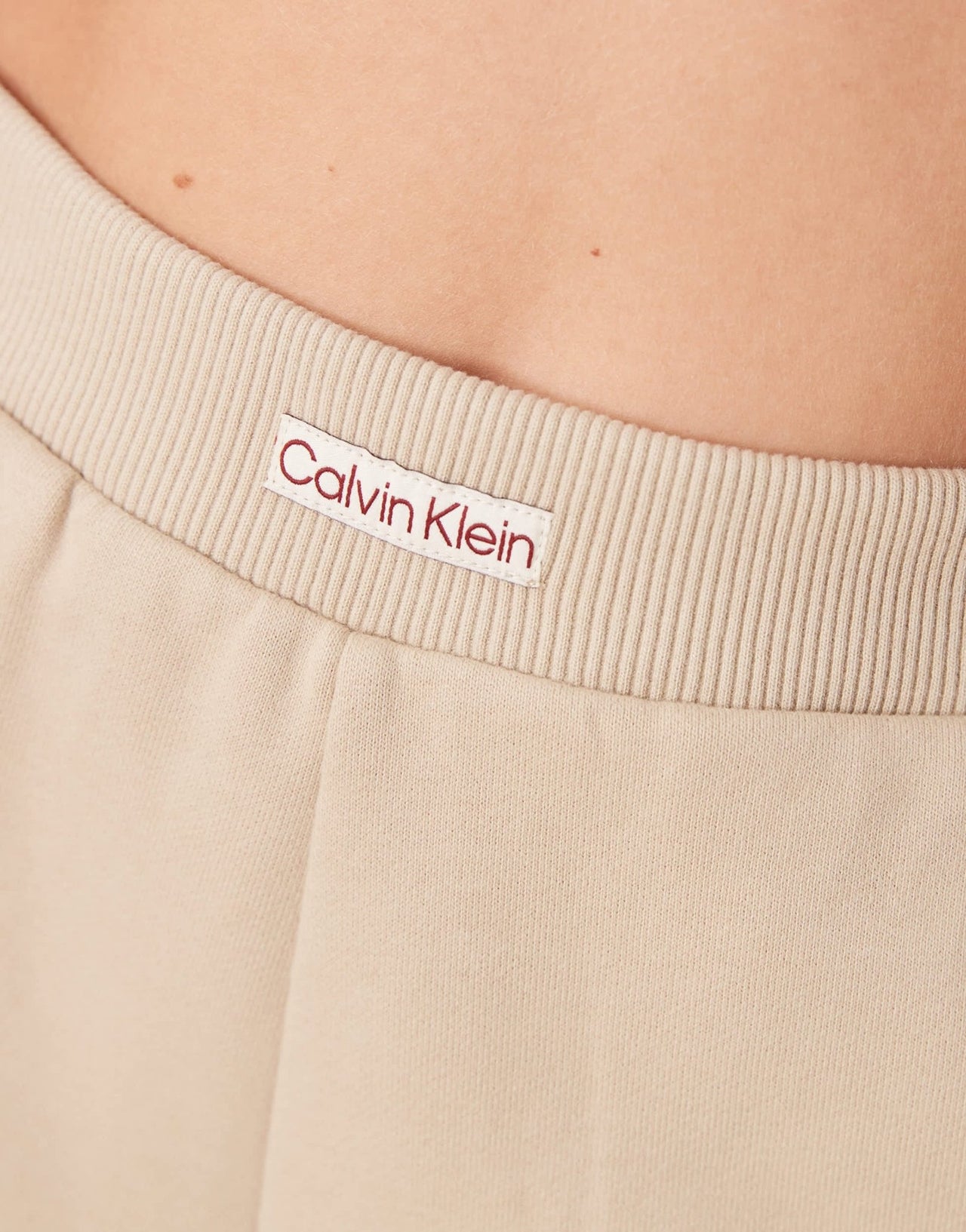 Calvin Klein Jeans institutional jersey boxer shorts in beige - ASOS Sample Sale EU Store
