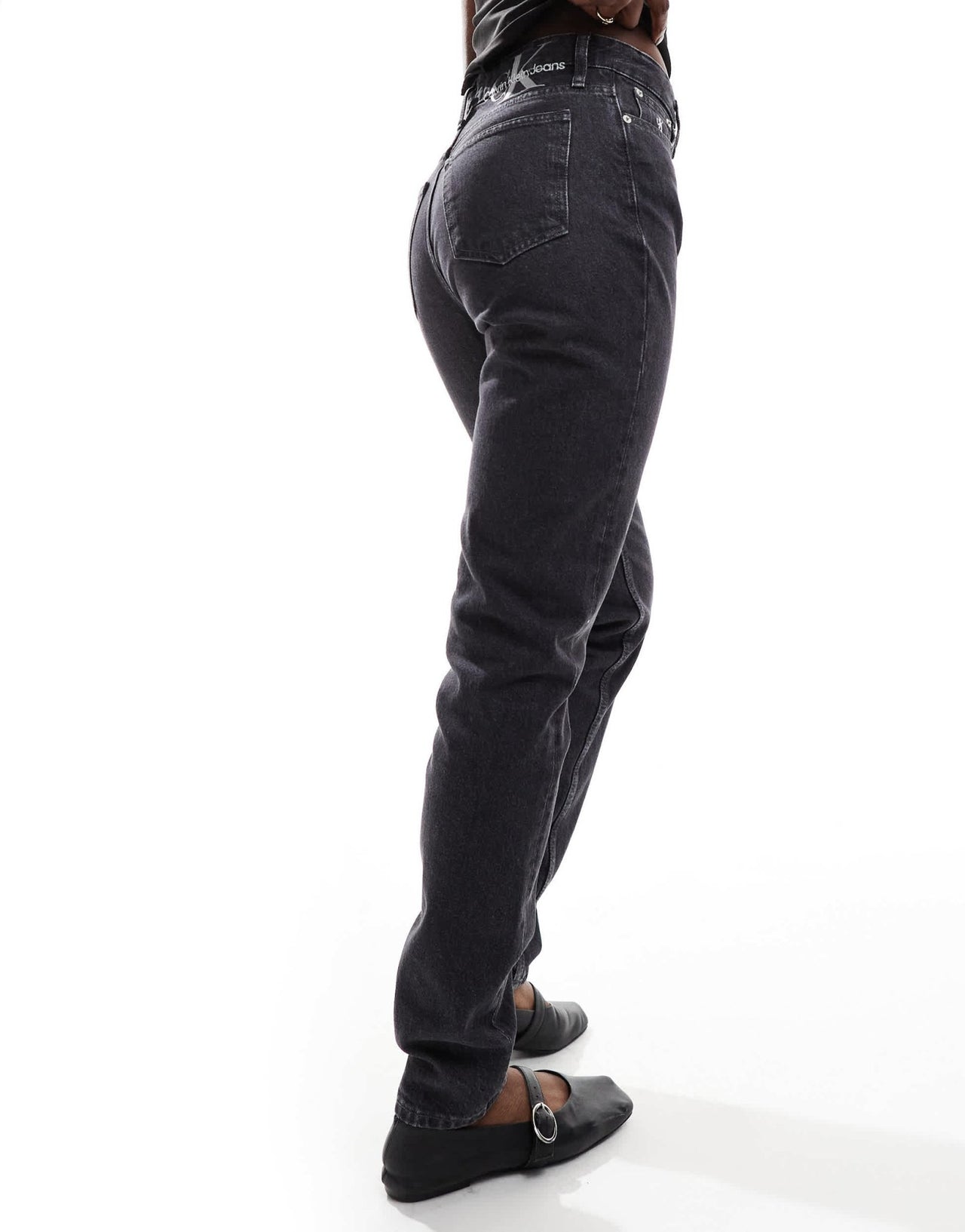 Calvin Klein Jeans mom jeans in grey - ASOS Sample Sale EU Store