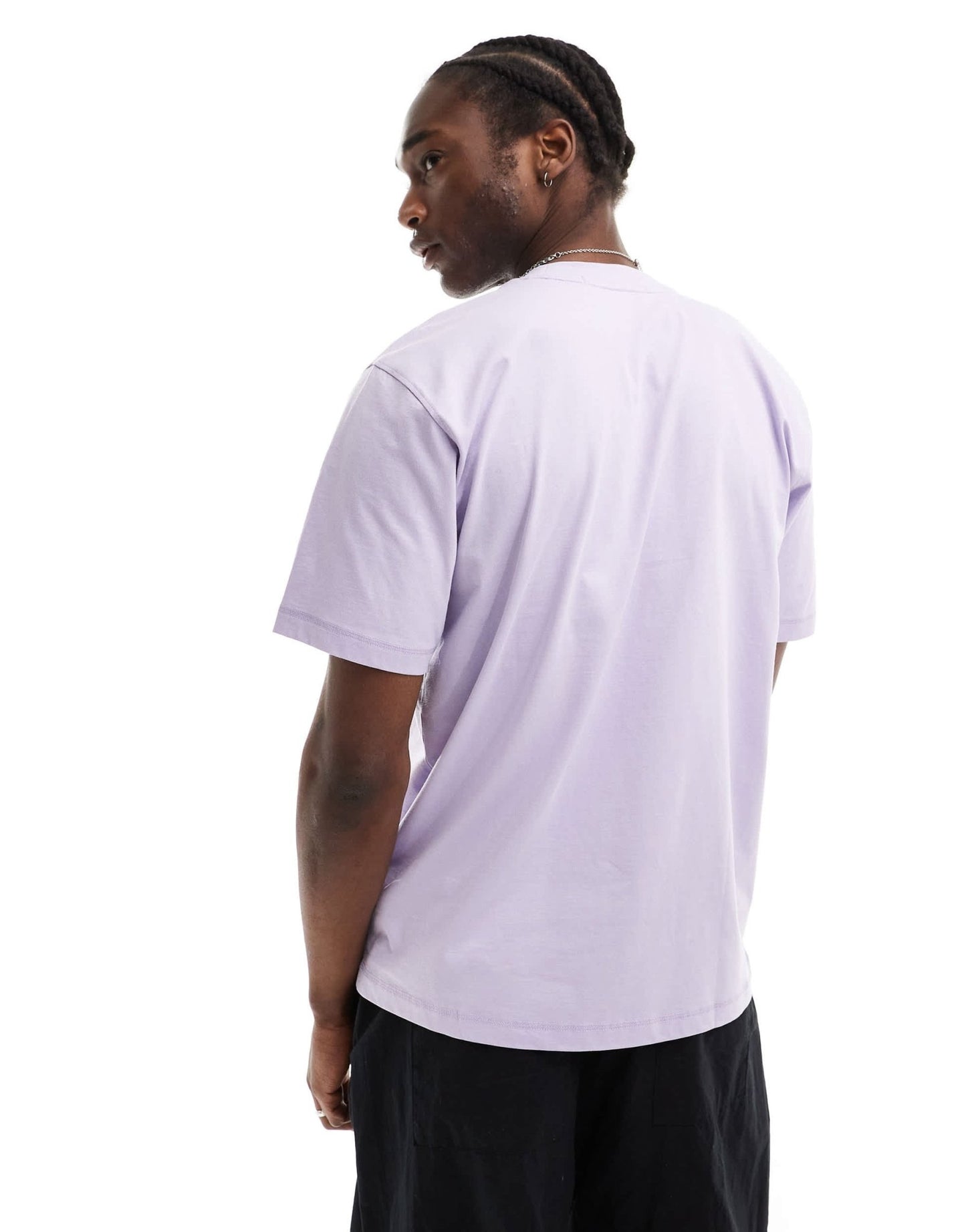 Calvin Klein Jeans oversized badge t-shirt in pastel lilac - ASOS Sample Sale EU Store