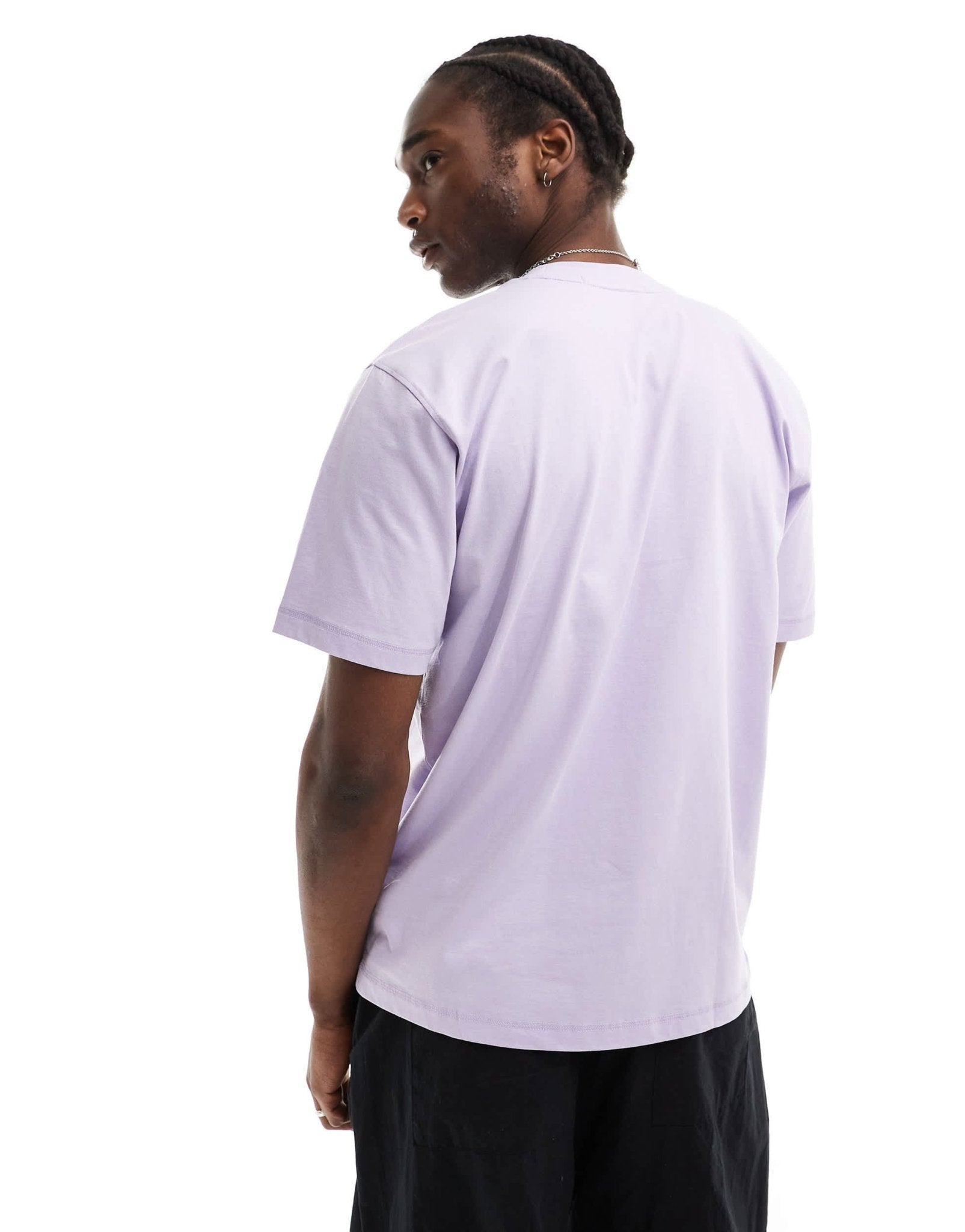 Calvin Klein Jeans oversized badge t-shirt in pastel lilac - ASOS Sample Sale EU Store
