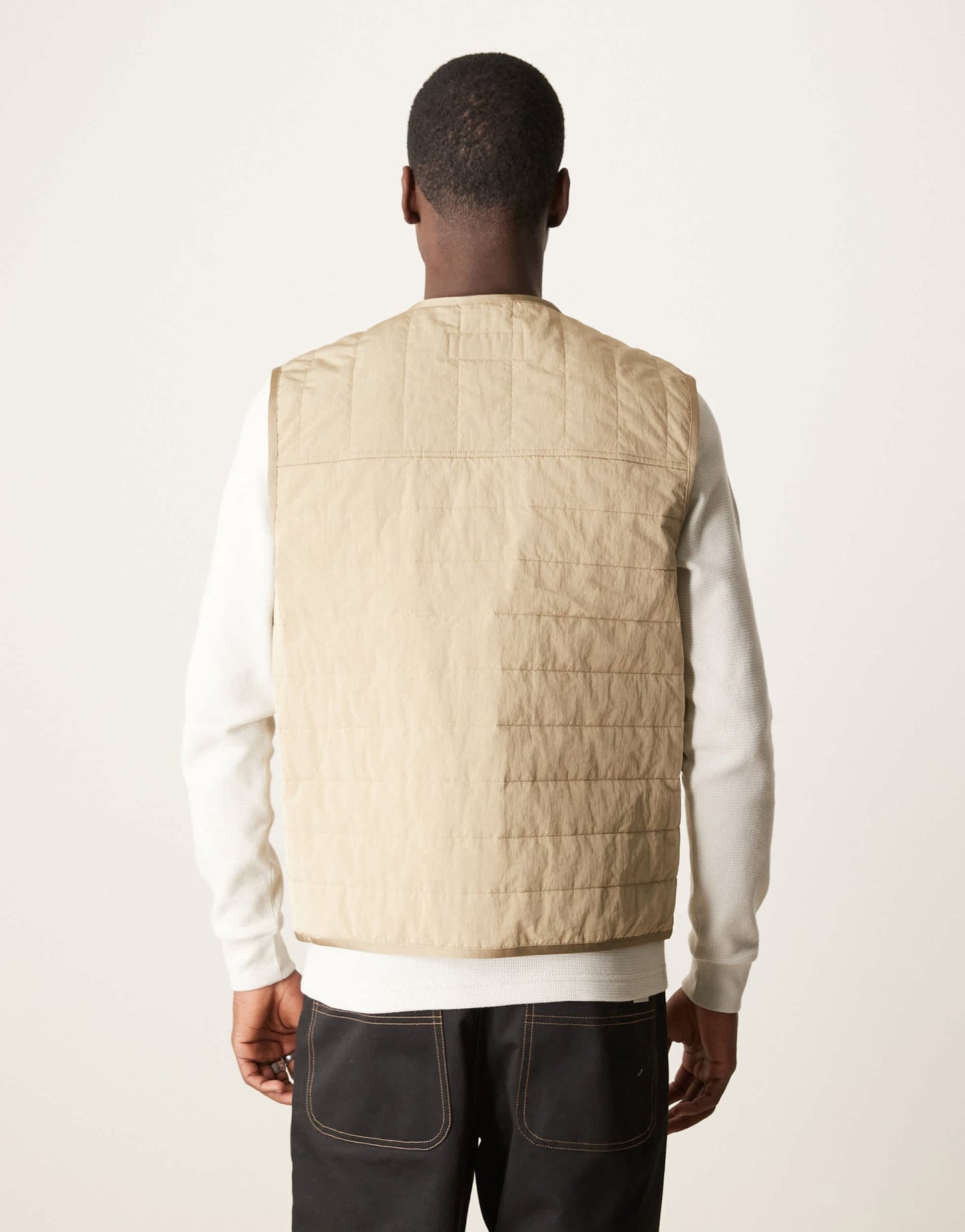 Calvin Klein Jeans quilted gilet in beige - ASOS Sample Sale EU Store