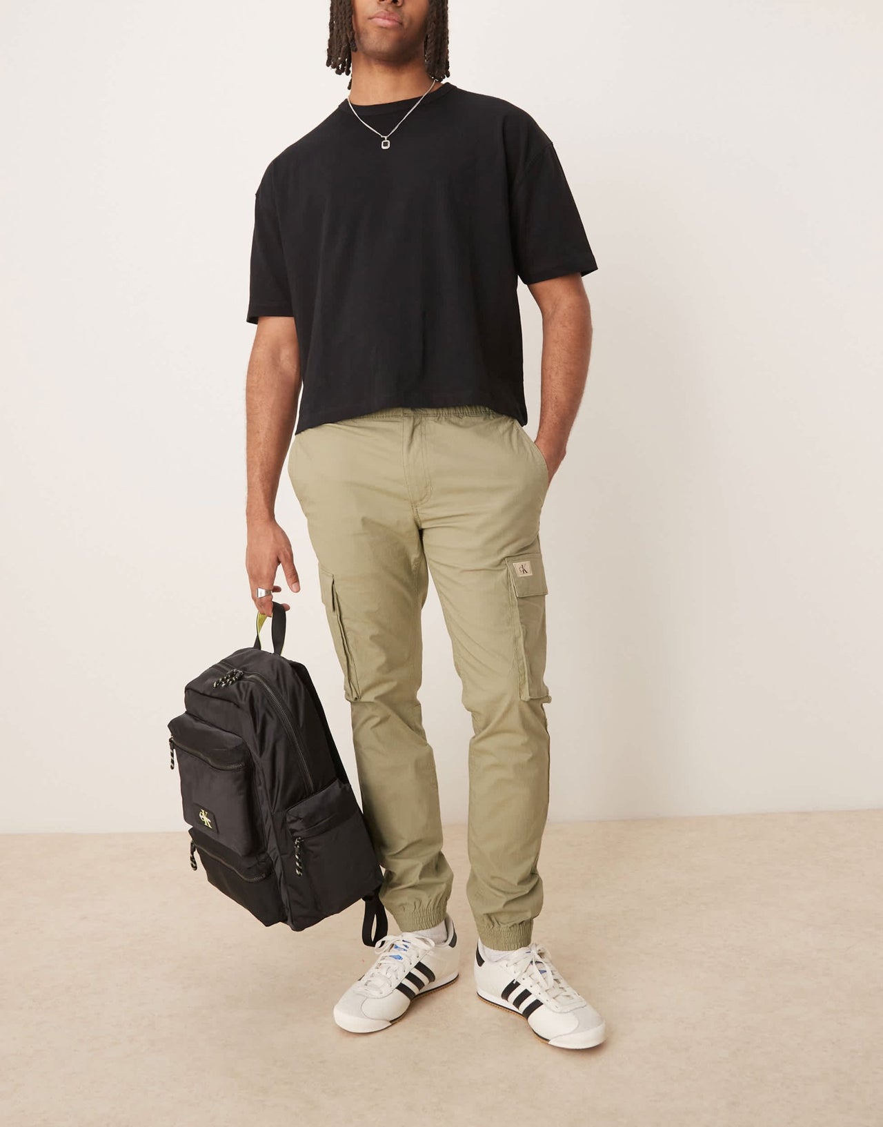 Calvin Klein Jeans skinny washed cargo trousers in beige - ASOS Sample Sale EU Store