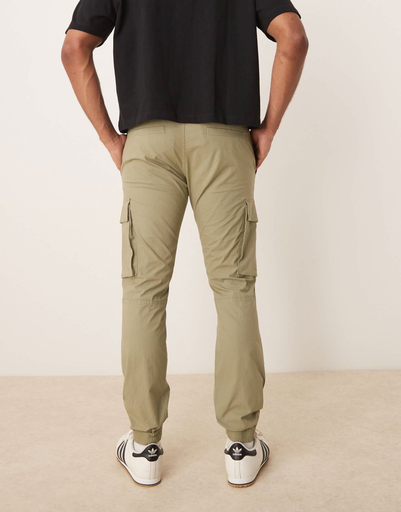 Calvin Klein Jeans skinny washed cargo trousers in beige - ASOS Sample Sale EU Store