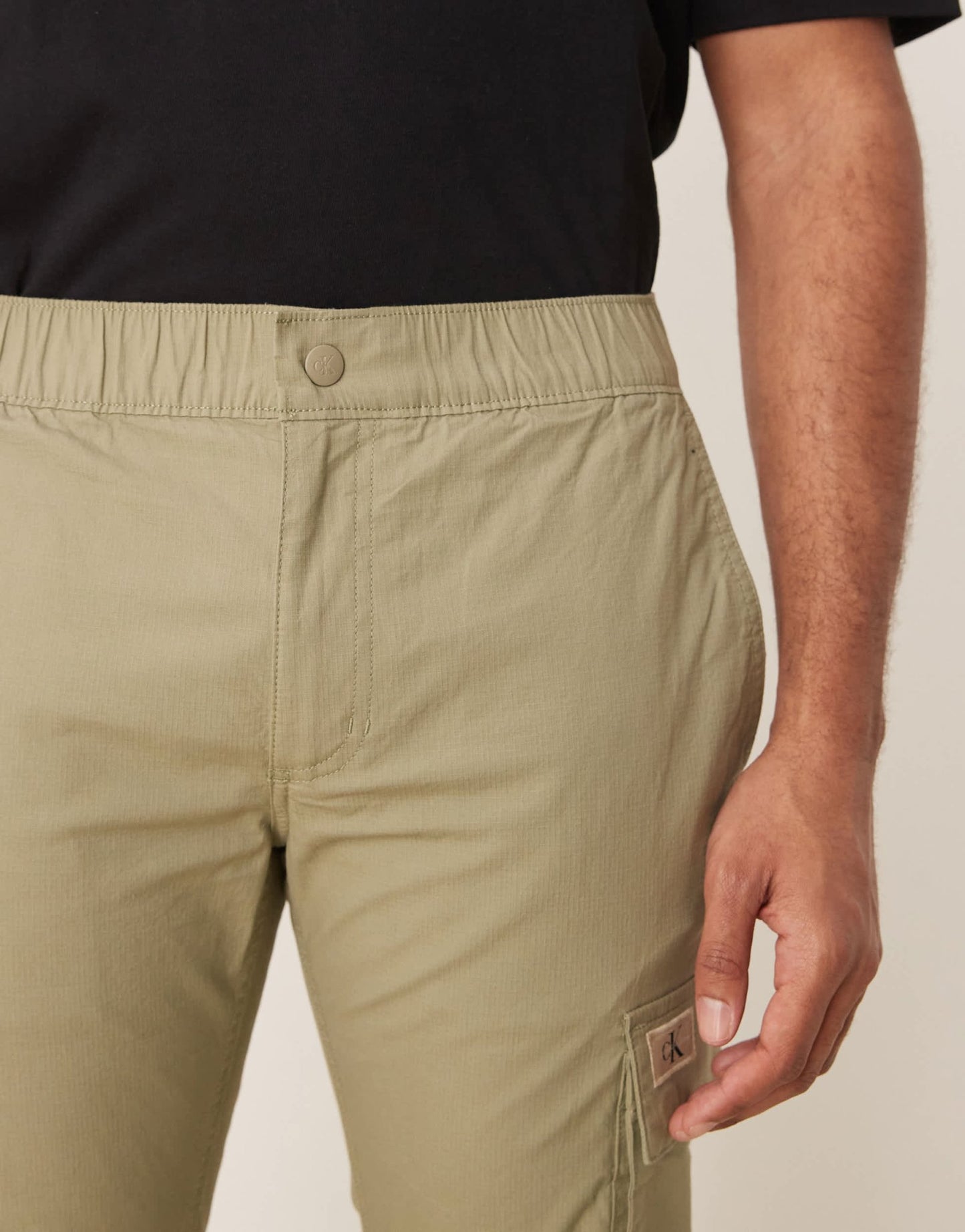 Calvin Klein Jeans skinny washed cargo trousers in beige - ASOS Sample Sale EU Store