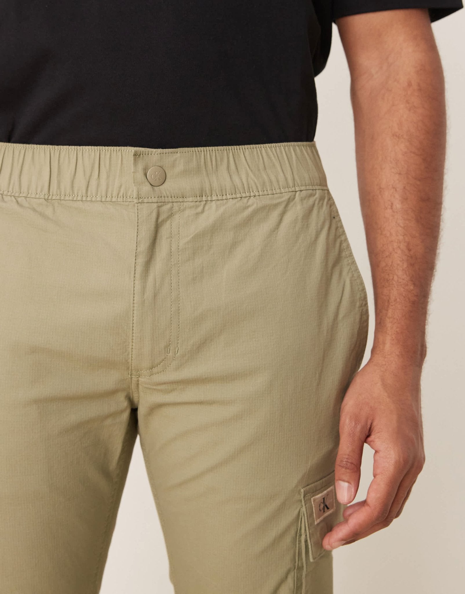 Calvin Klein Jeans skinny washed cargo trousers in beige - ASOS Sample Sale EU Store