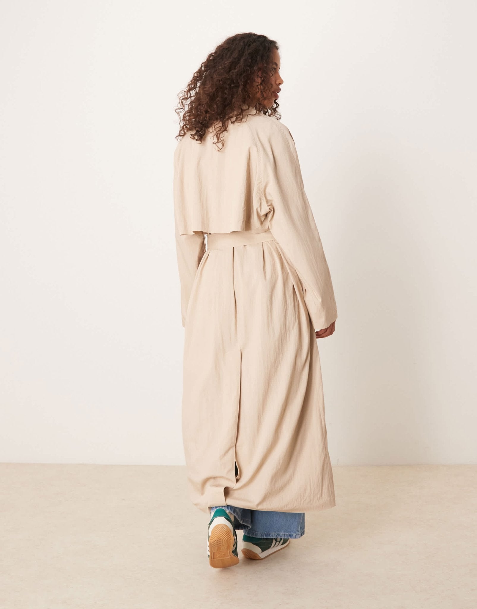 Calvin Klein Jeans tie trench coat in beige - ASOS Sample Sale EU Store