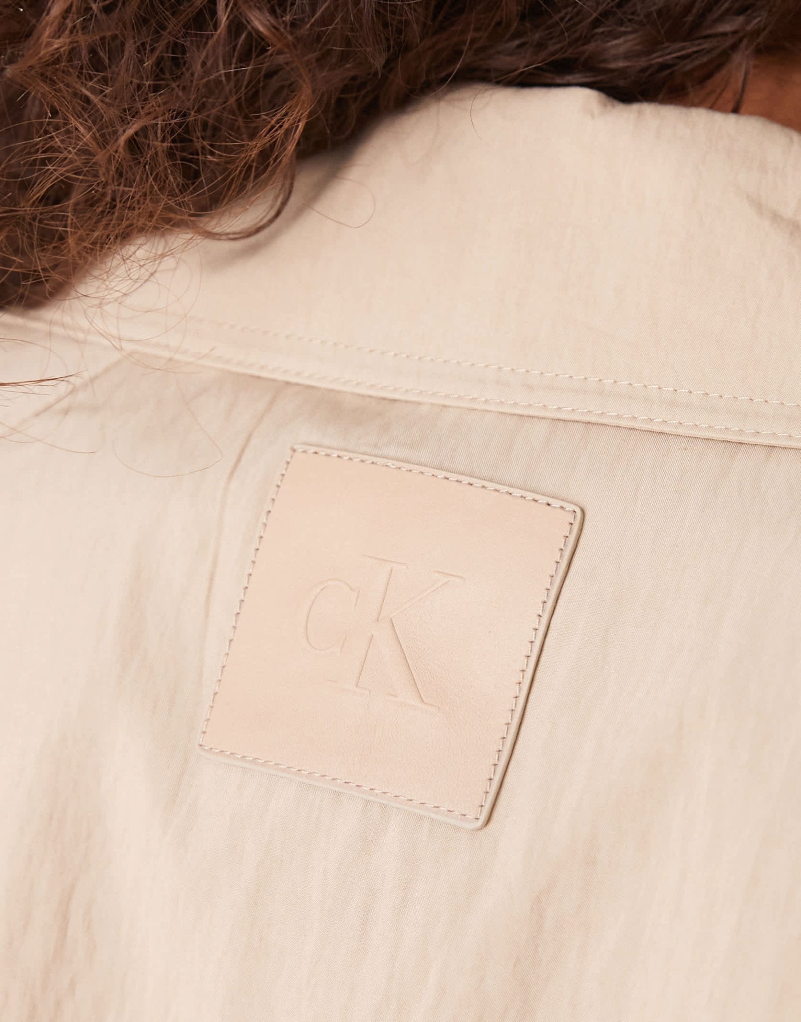 Calvin Klein Jeans tie trench coat in beige - ASOS Sample Sale EU Store