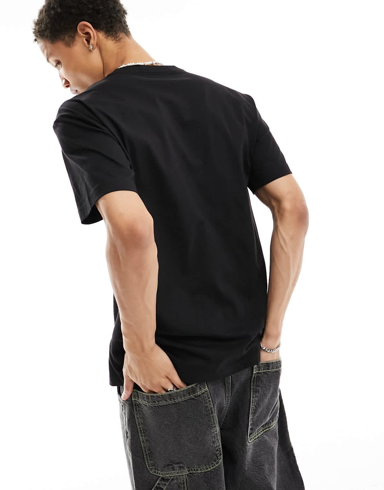 Calvin Klein Jeans two tone monogram logo t-shirt in black - ASOS Sample Sale EU Store