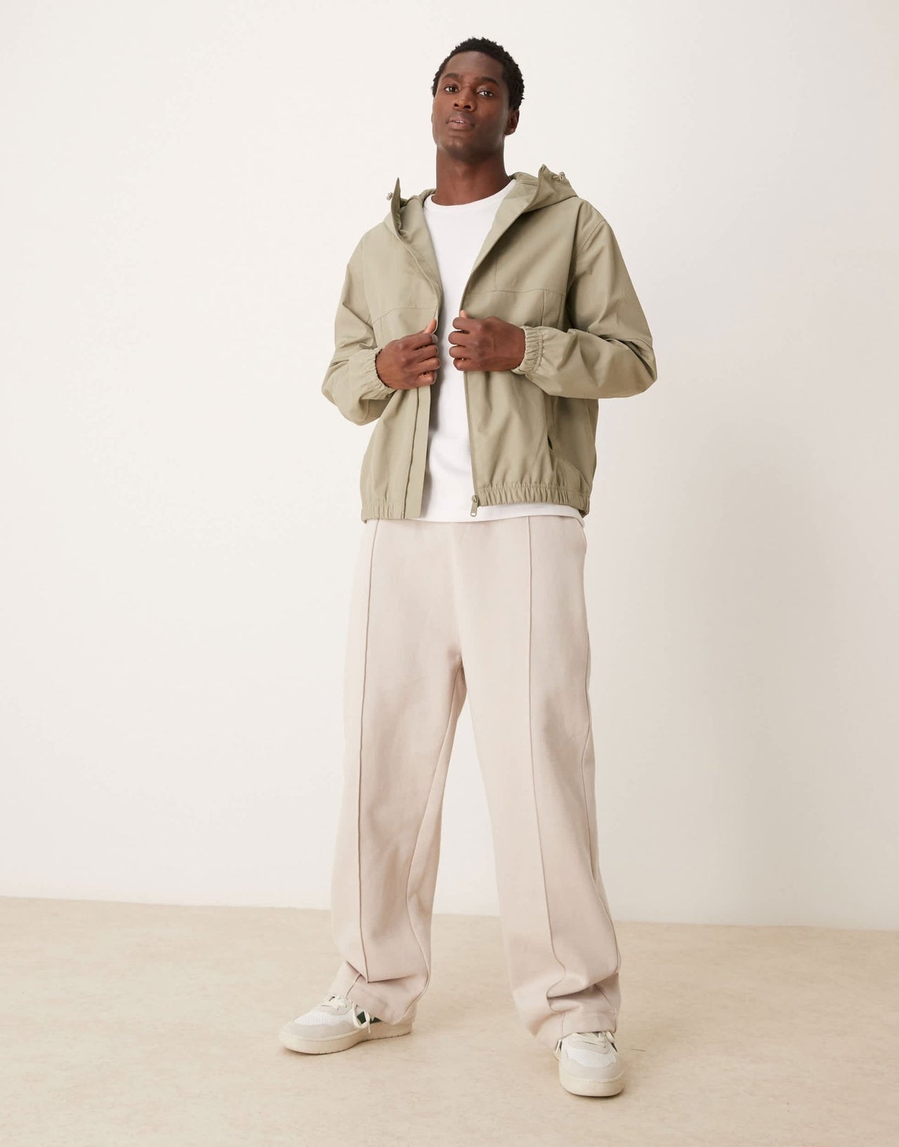 Calvin Klein Jeans zip up technical jacket in beige - ASOS Sample Sale EU Store