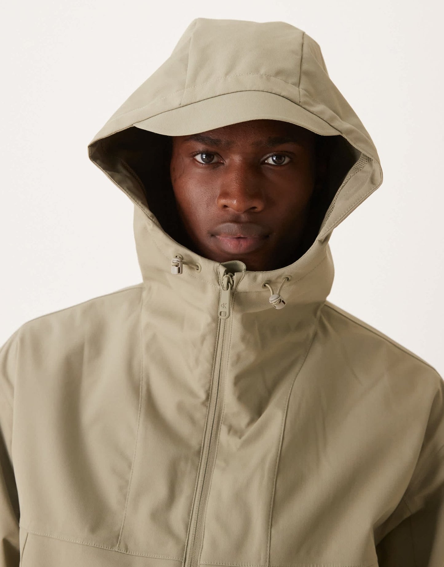 Calvin Klein Jeans zip up technical jacket in beige - ASOS Sample Sale EU Store