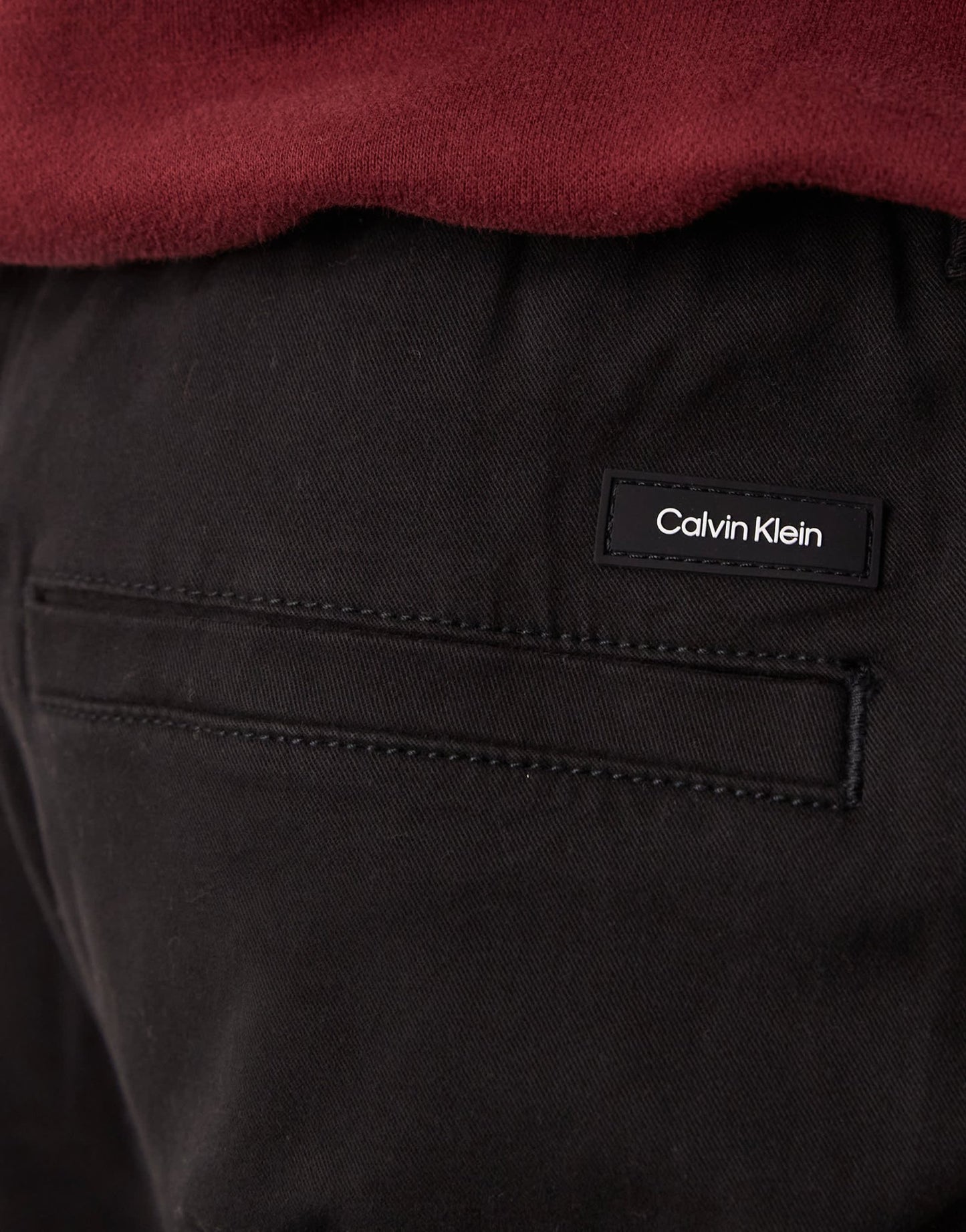 Calvin Klein modern twill tapered cargo trouser in black - ASOS Sample Sale EU Store