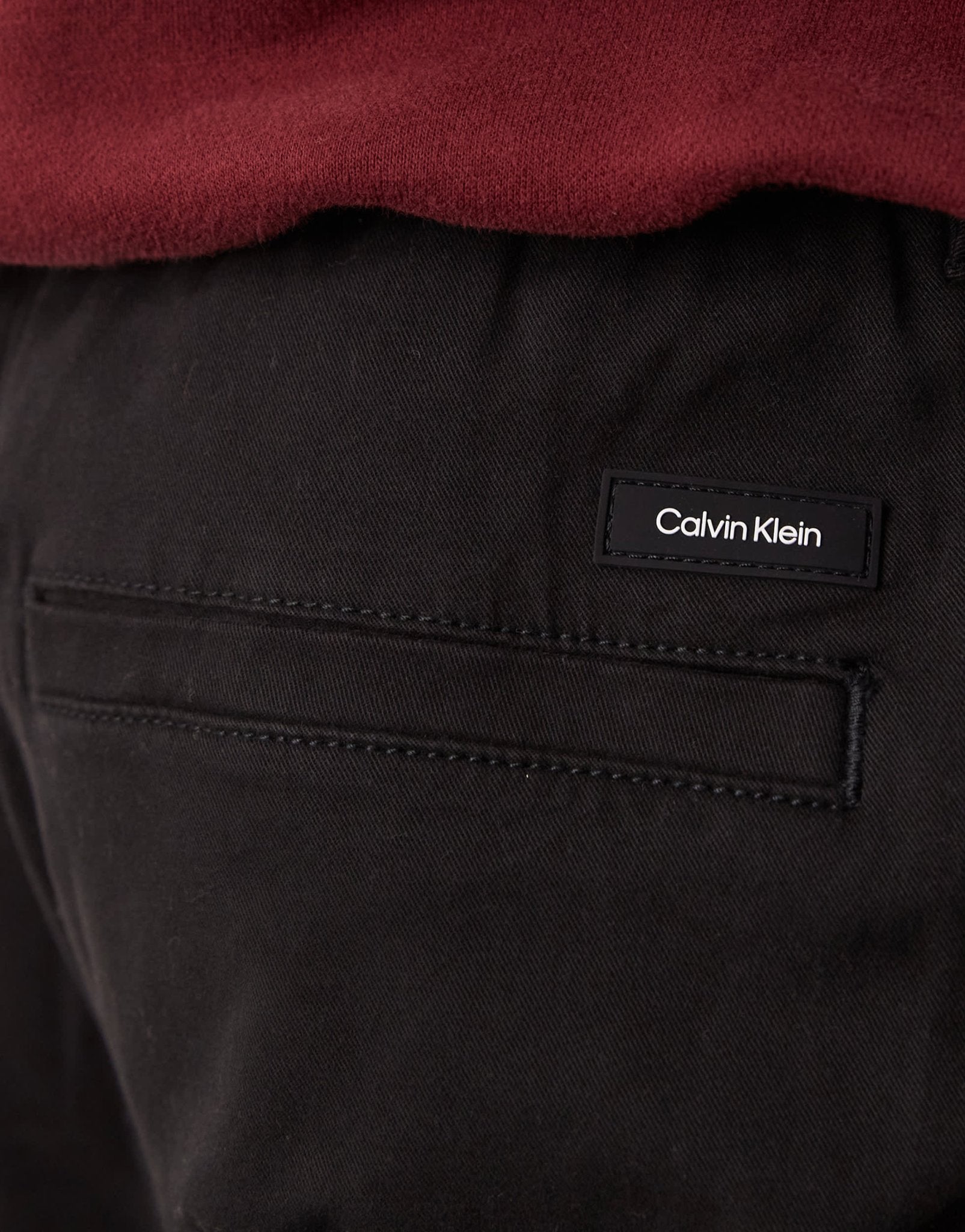 Calvin Klein modern twill tapered cargo trouser in black - ASOS Sample Sale EU Store
