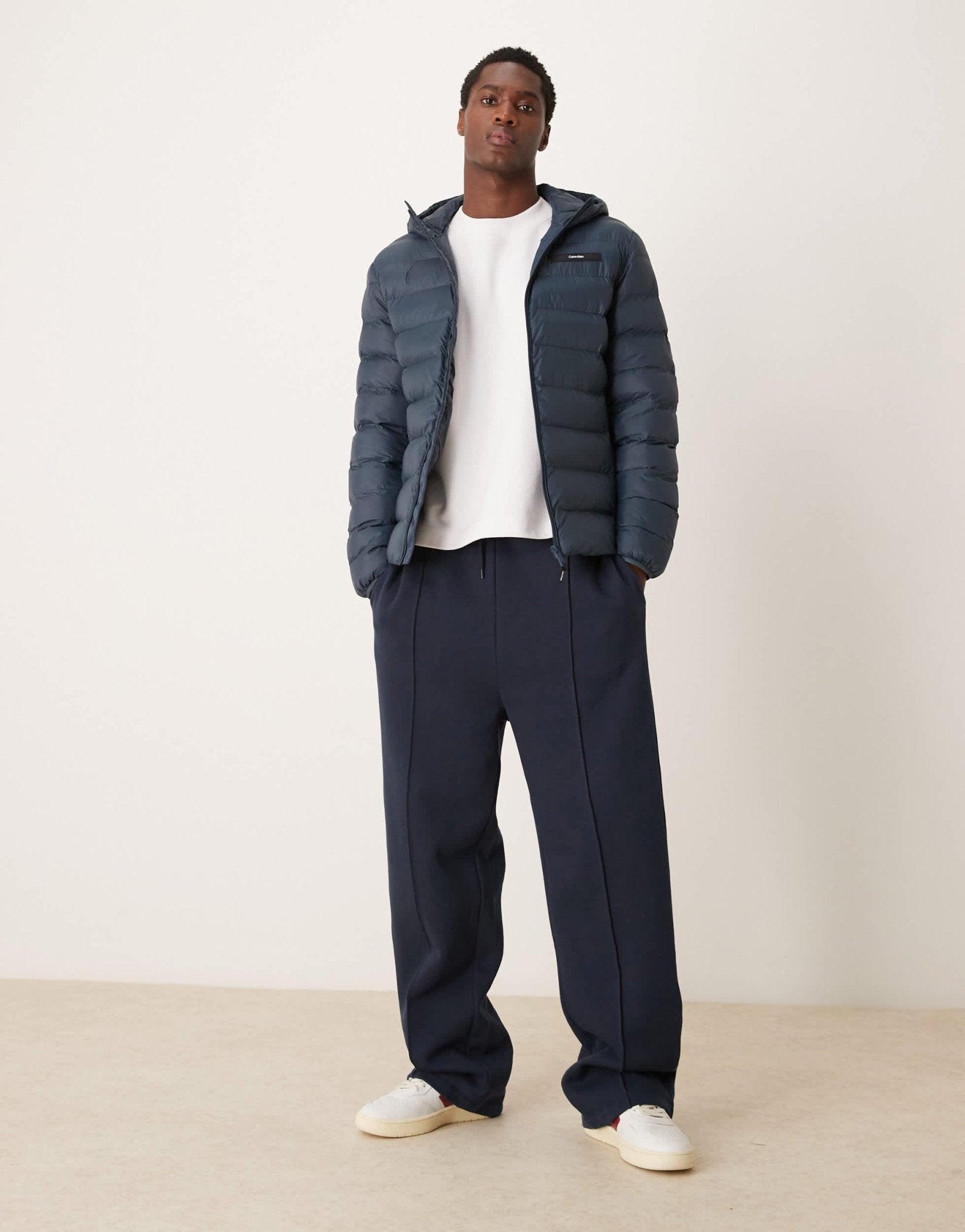 Calvin Klein puffer jacket in ink blue - ASOS Sample Sale EU Store