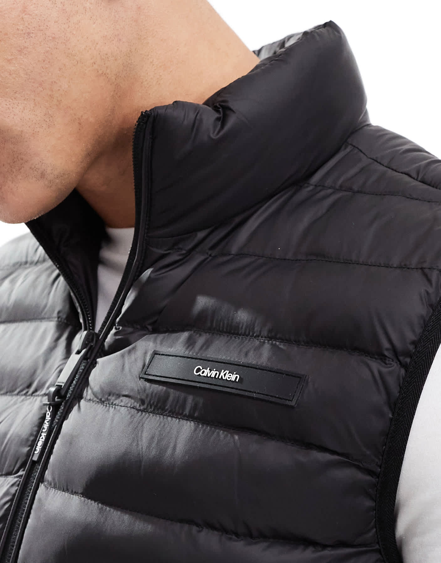 Calvin Klein quilt gilet in black - ASOS Sample Sale EU Store