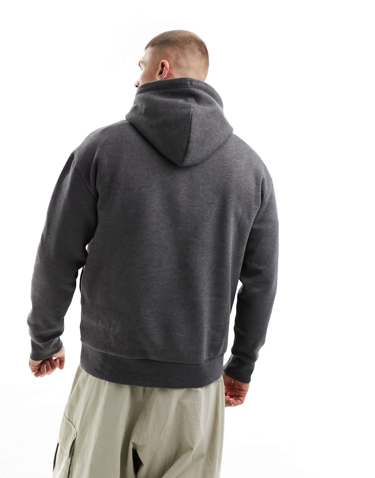 Calvin Klein raised embroidered logo hoodie in dark grey - ASOS Sample Sale EU Store