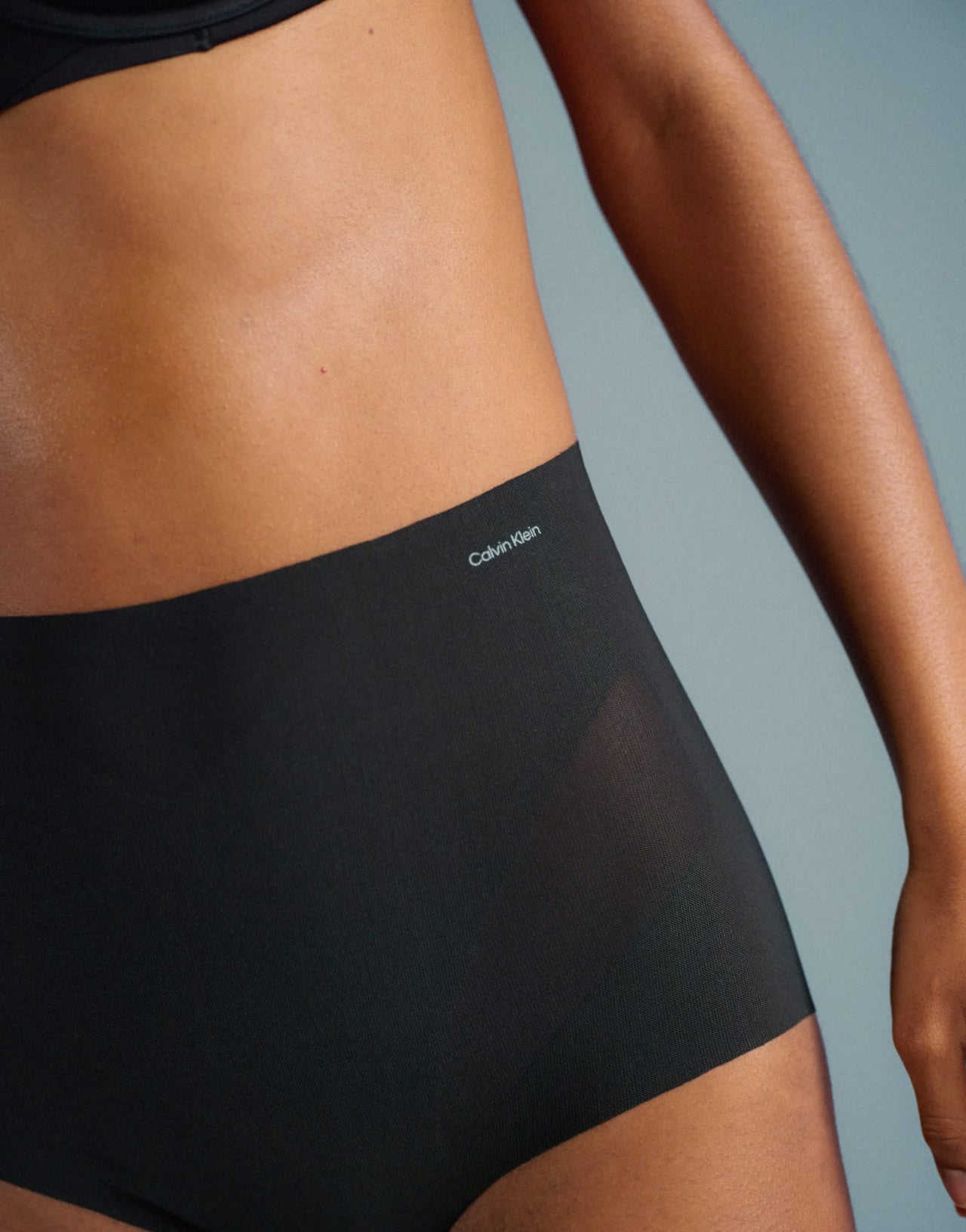 Calvin Klein Shapewear sculpted stay put mesh brief in black - ASOS Sample Sale EU Store