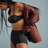 Calvin Klein Shapewear sculpted stay put mesh brief in black