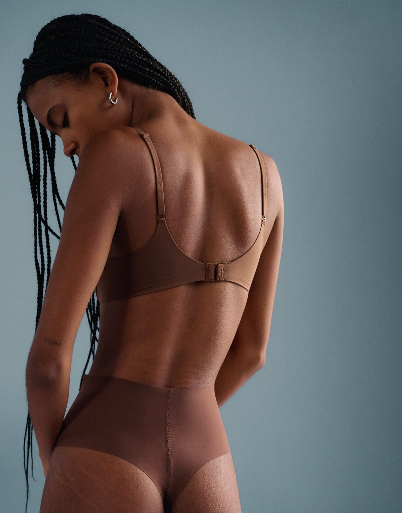 Calvin Klein Shapewear sculpted stay put mesh thong in brown - ASOS Sample Sale EU Store