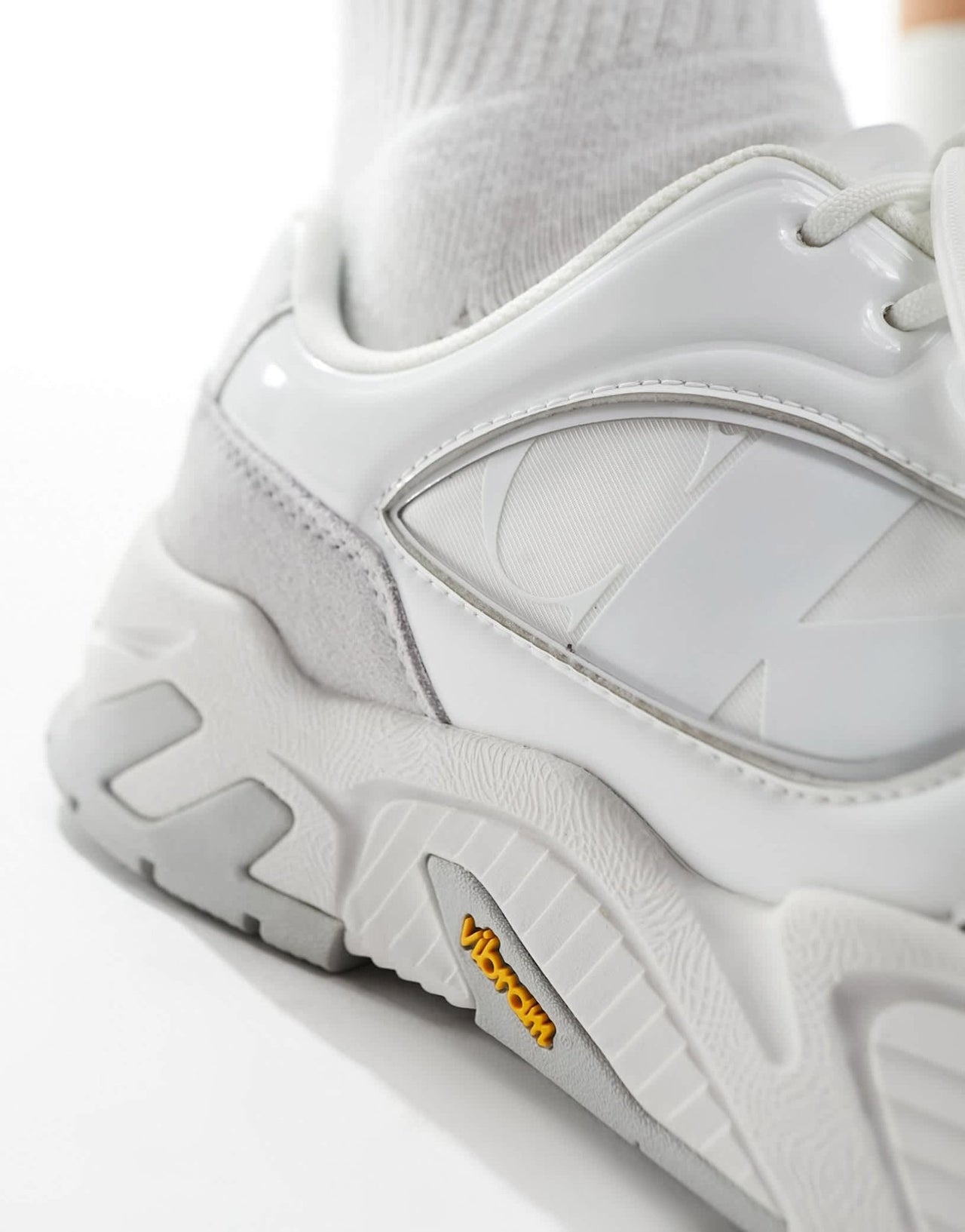 Calvin Klein vibram low trainers in white - ASOS Sample Sale EU Store