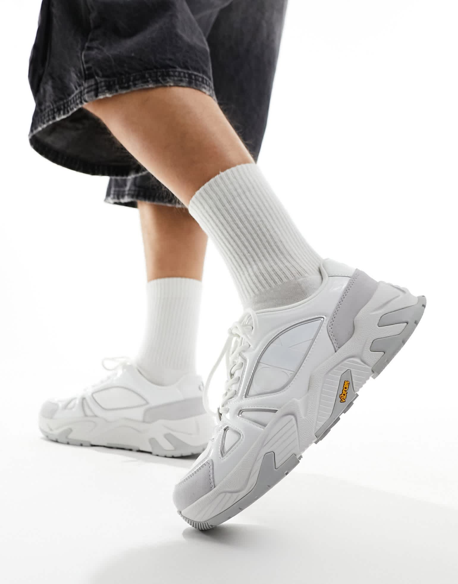 Calvin Klein vibram low trainers in white - ASOS Sample Sale EU Store